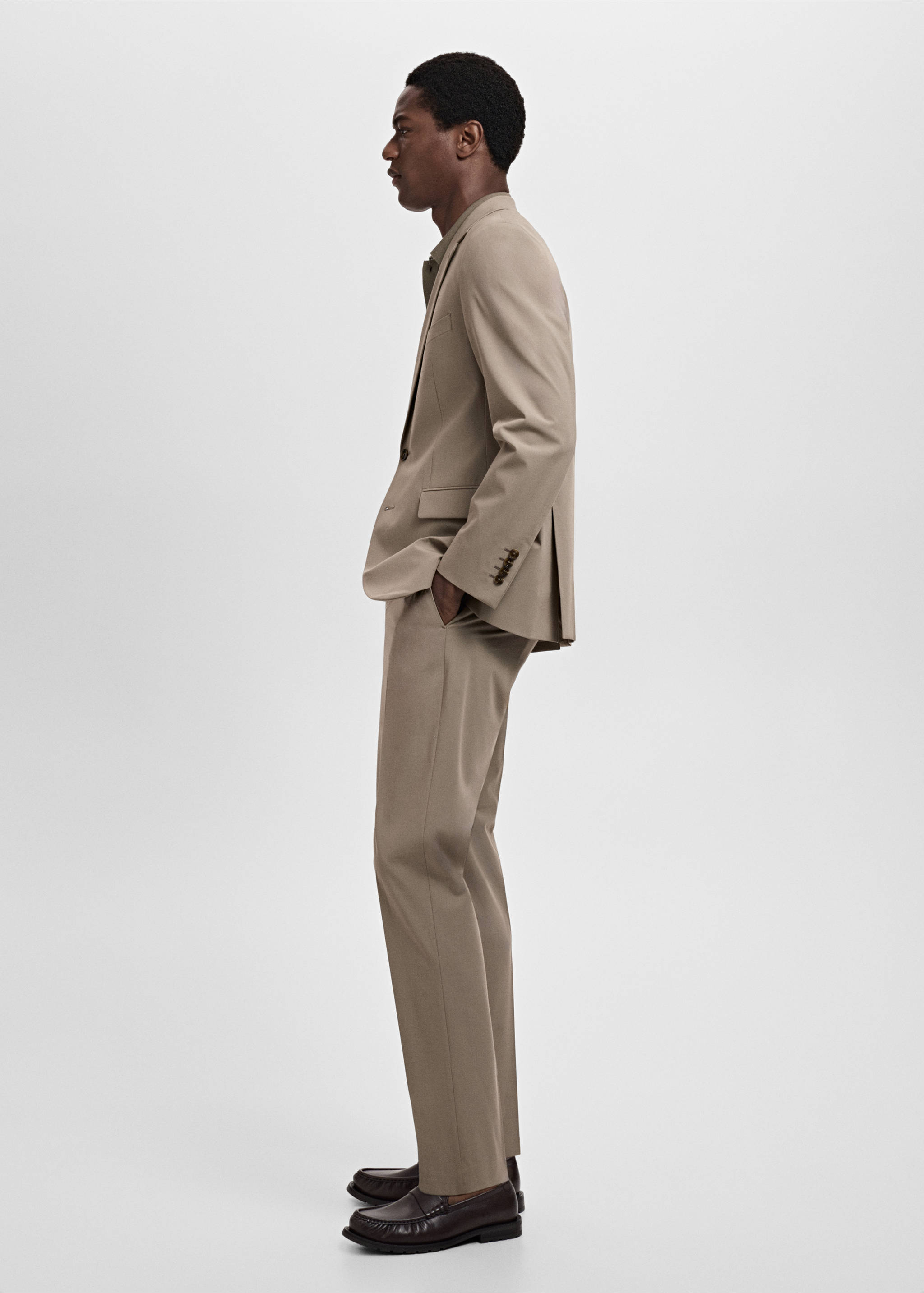 Pantalons vestit Milan slim fit - Detall de l'article 2, Gris visó. Ref: 17051184-00.