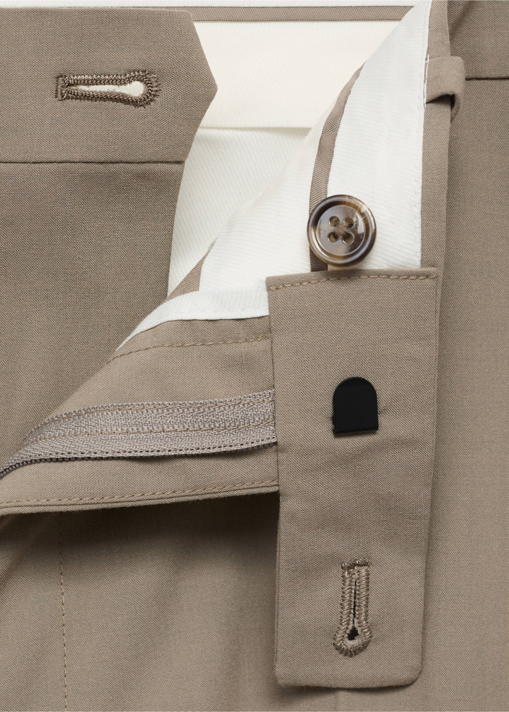 Pantalons vestit Milan slim fit - Detall de l'article 8, Gris visó. Ref: 17051184-00.