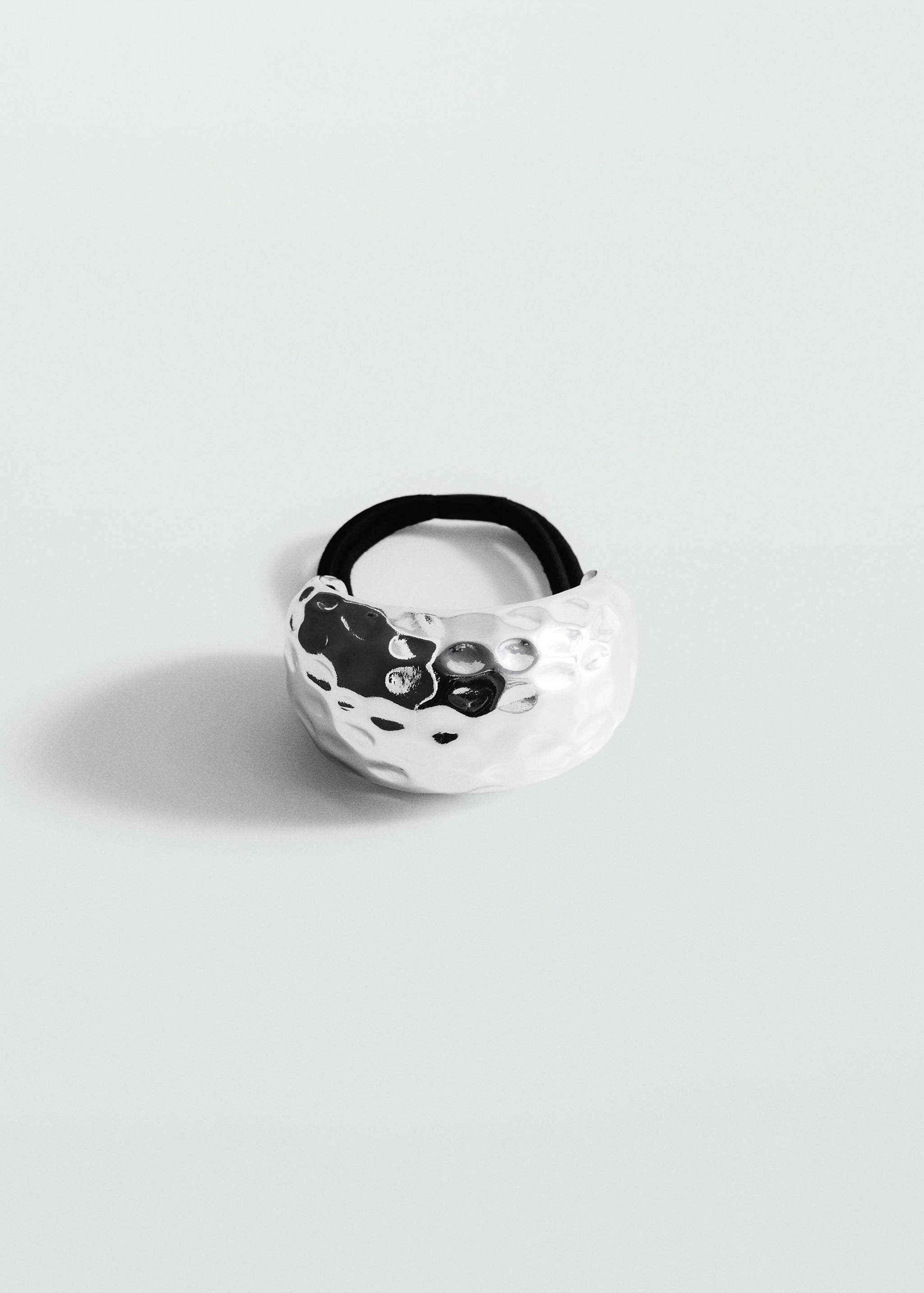 Hair bands with metal textured piece - Article without model