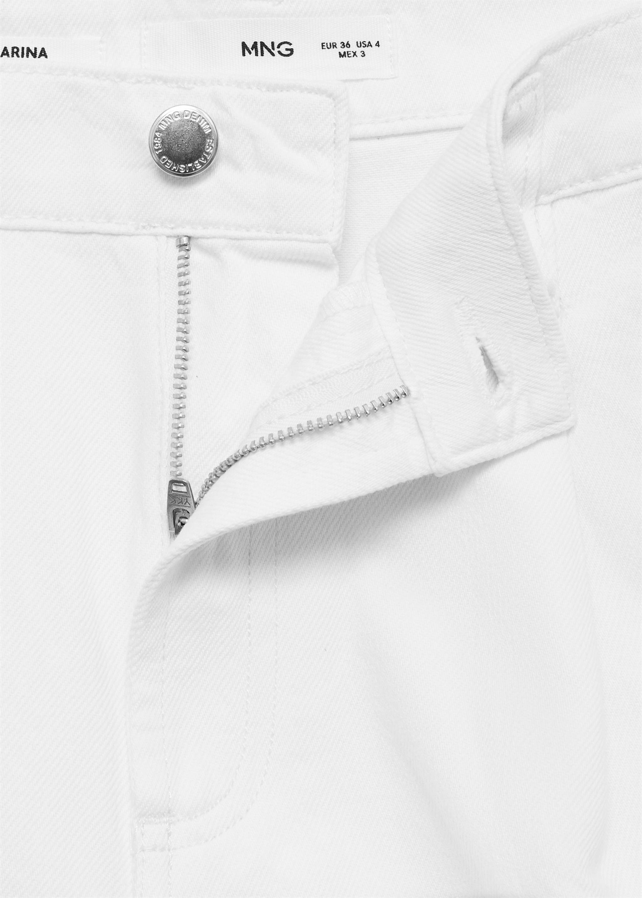 Mid-rise denim bermuda shorts with pleats - Details of the article 8