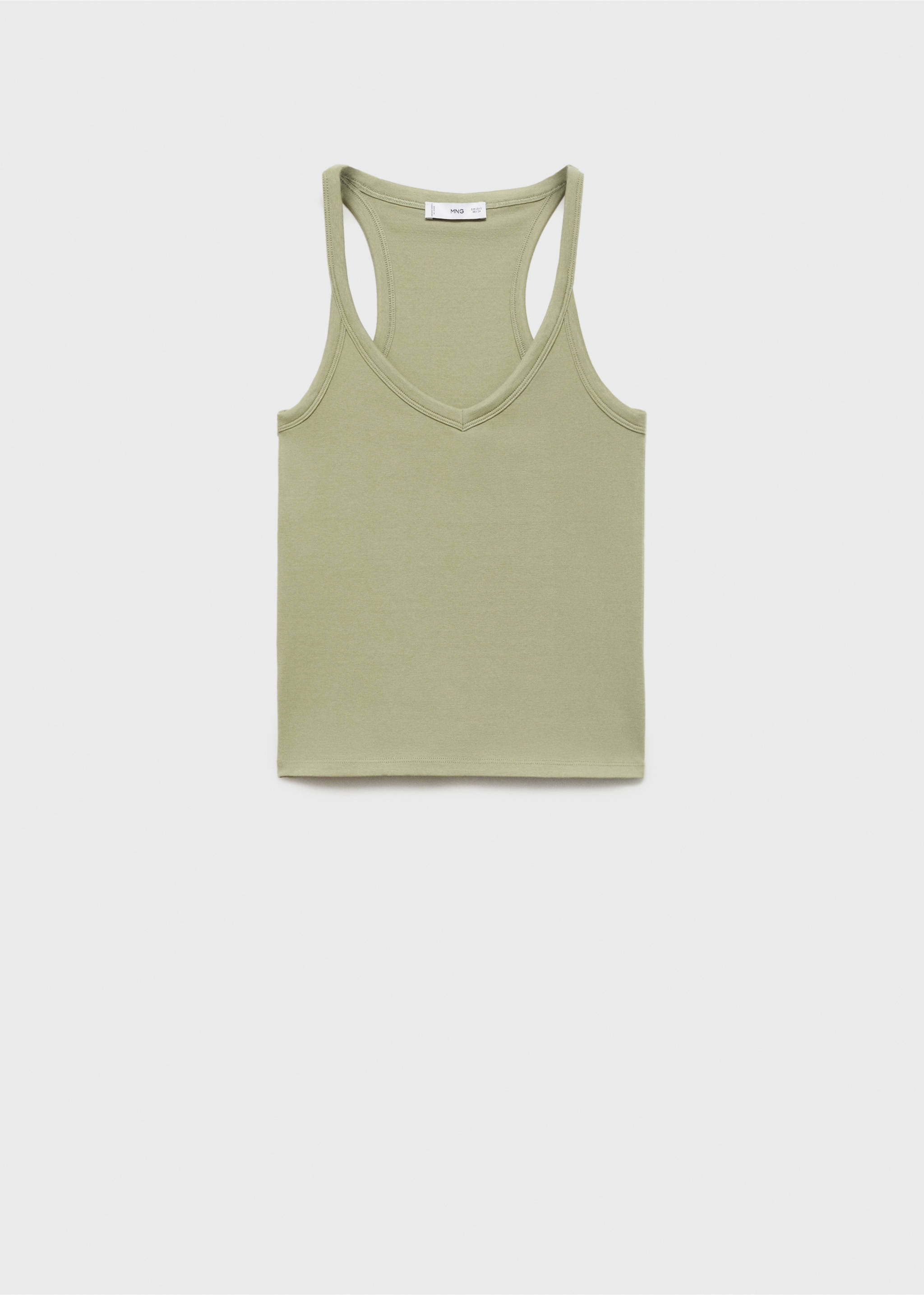 Top algodón tirantes - Artículo sin modelo, Khaki. Ref: 17051191-00.
