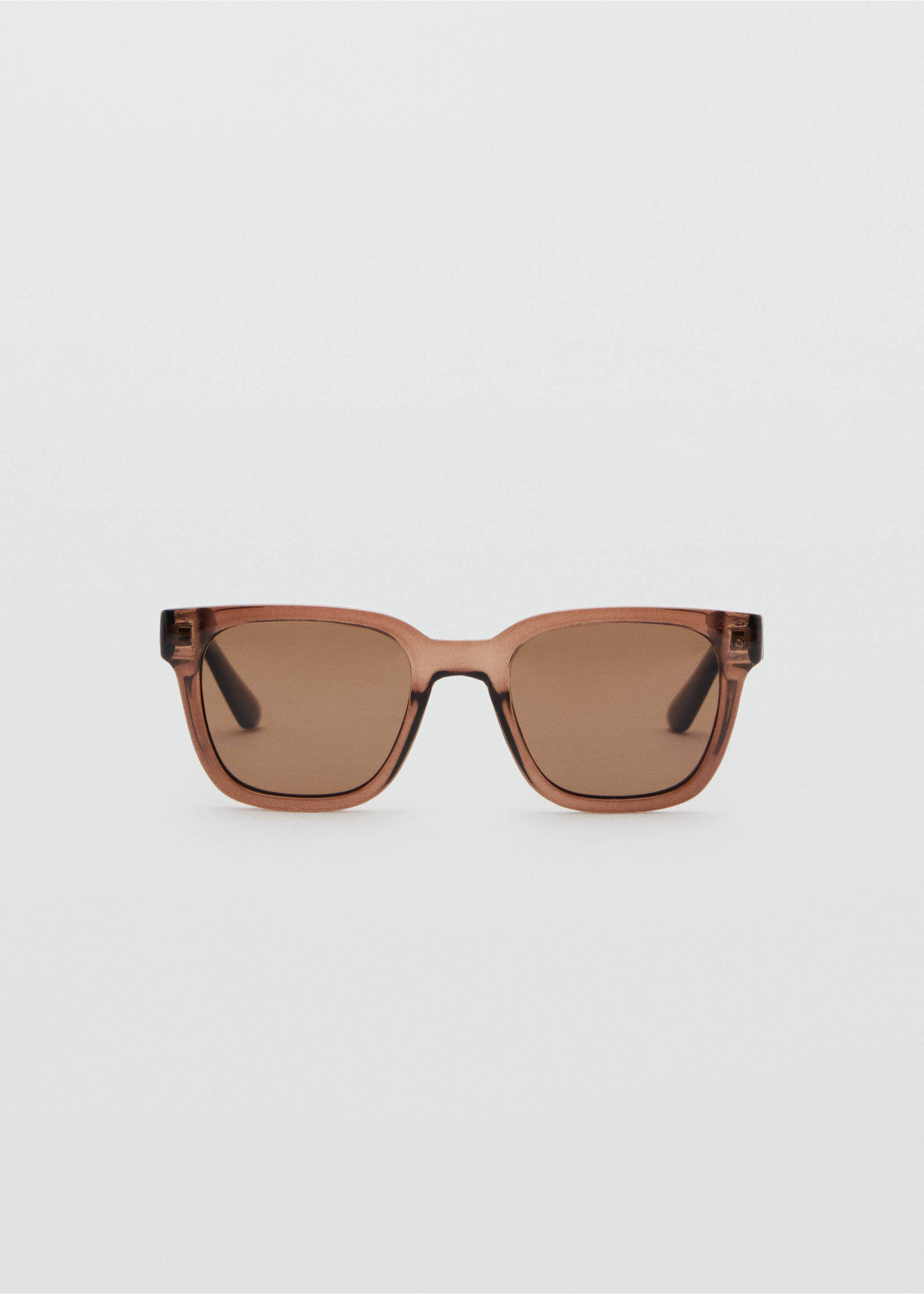 Lunettes de soleil monture rectangulaire - Article sans modèle, Chocolat. Ref: 17051195-00.