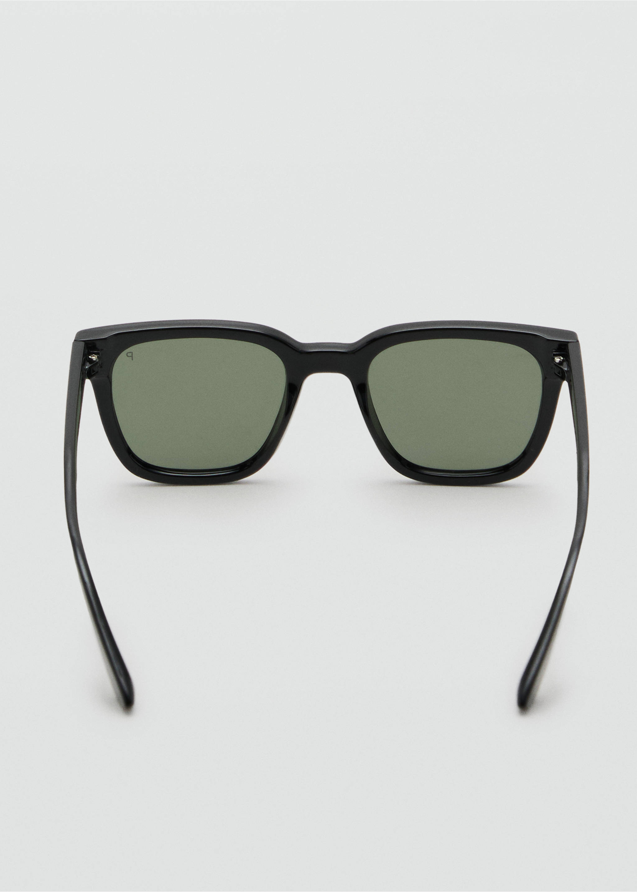 Rectangular-frame sunglasses - Details of the article 1, Black. Ref: 17051195-00.