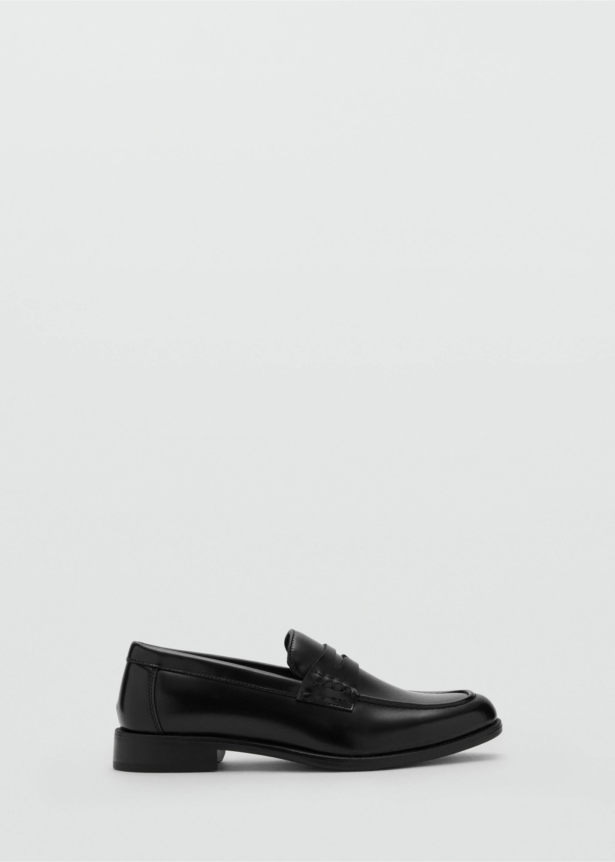 Nappa leather-effect moccasins - Article without model, Black. Ref: 17051196-00.