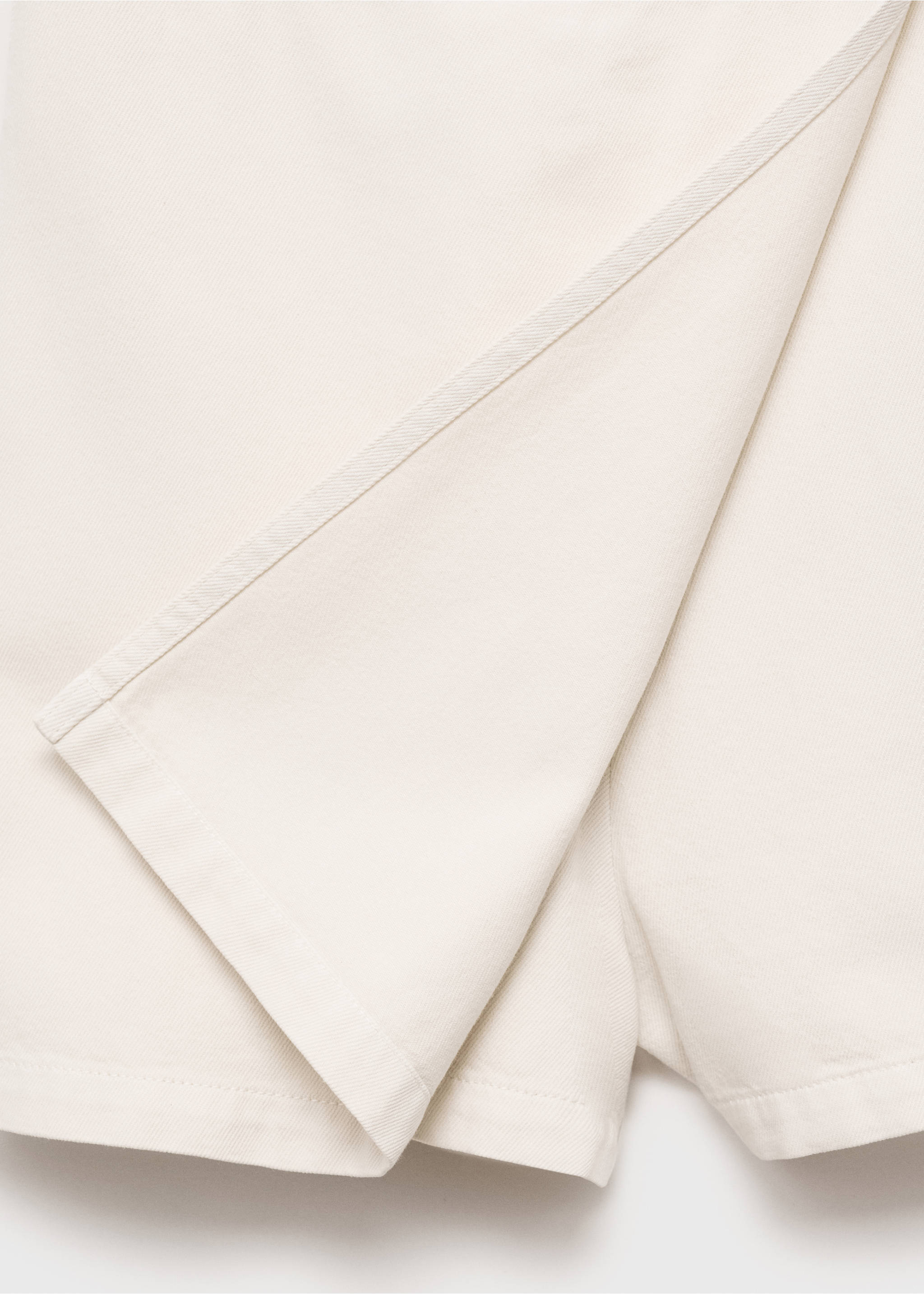 Denim pinafore - Details of the article 7, White. Ref: 17051198-00.