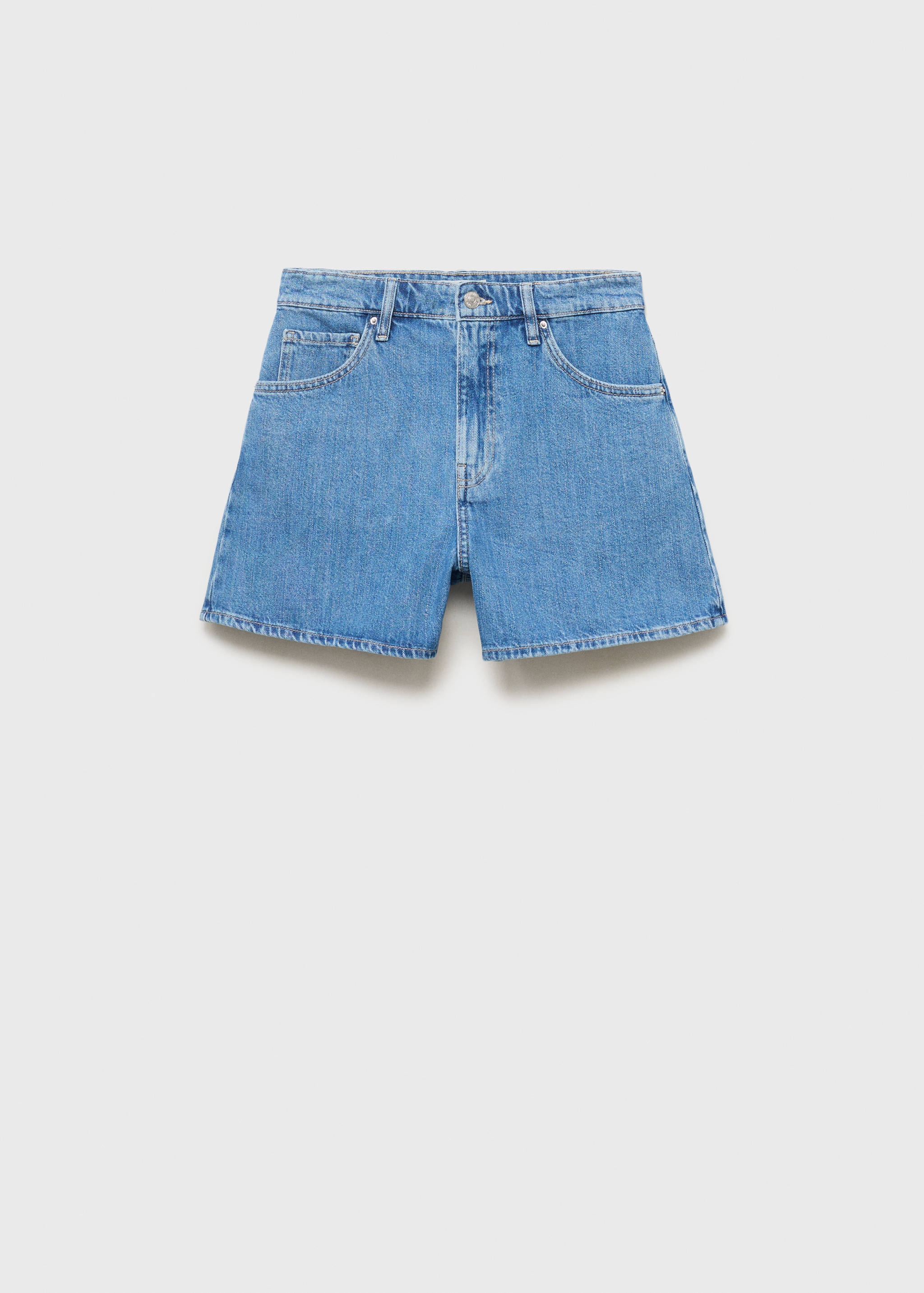 Short en jean droit taille haute - Article sans modèle