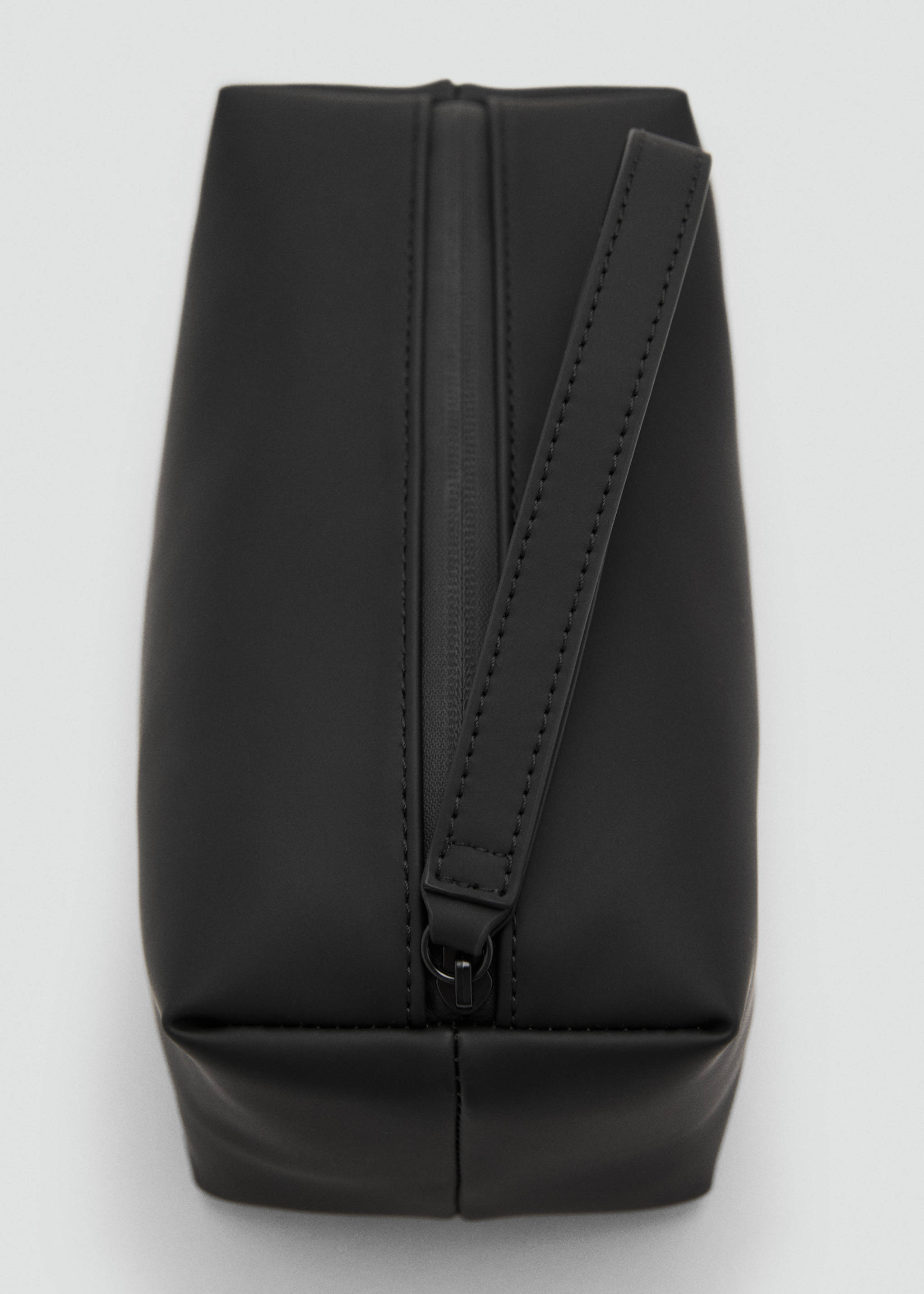 Trousse de toilette effet grainé à poignée contrastante - Détail de l'article 2