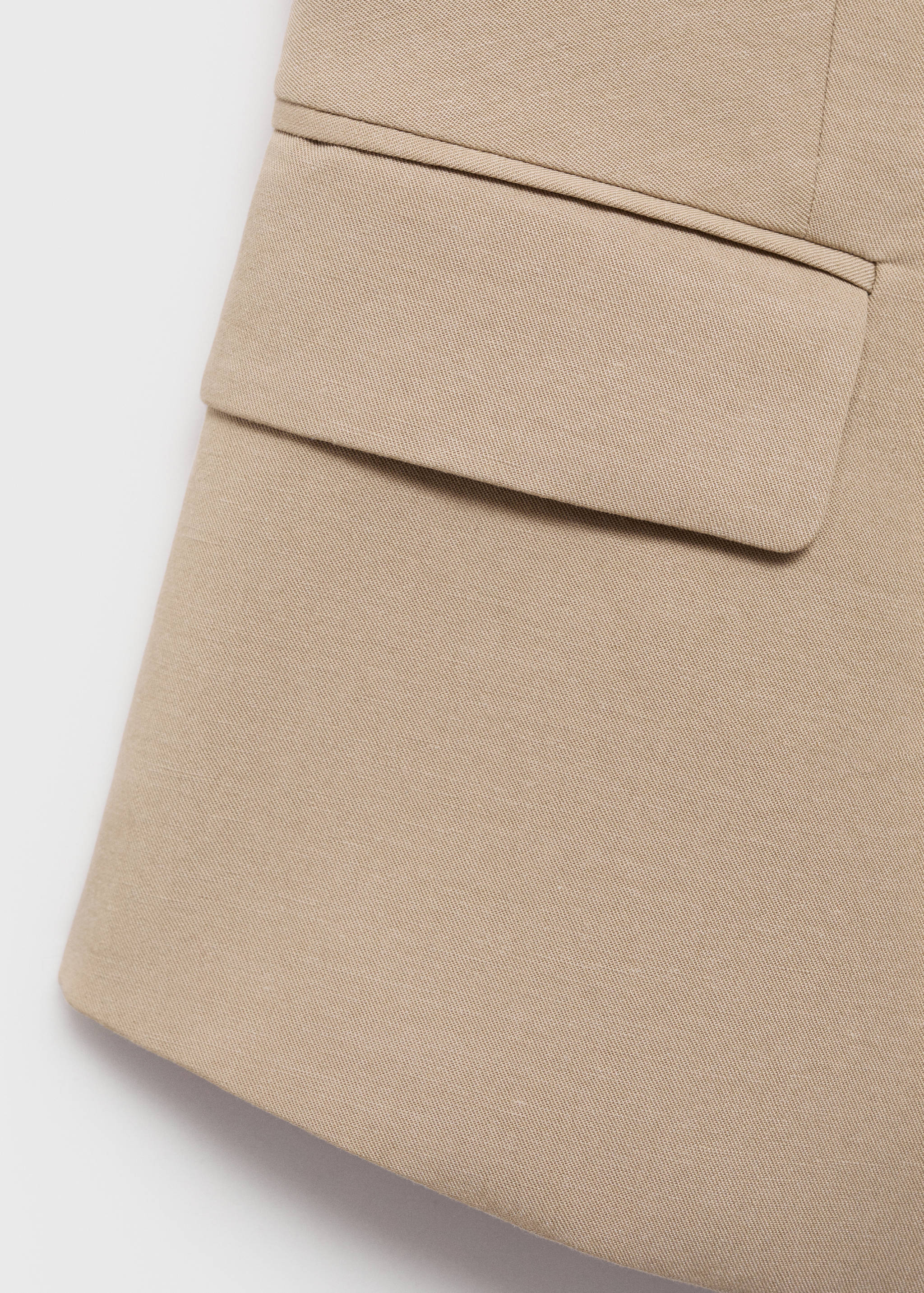 Gilet de costume lin mélangé - Détail de l'article 8