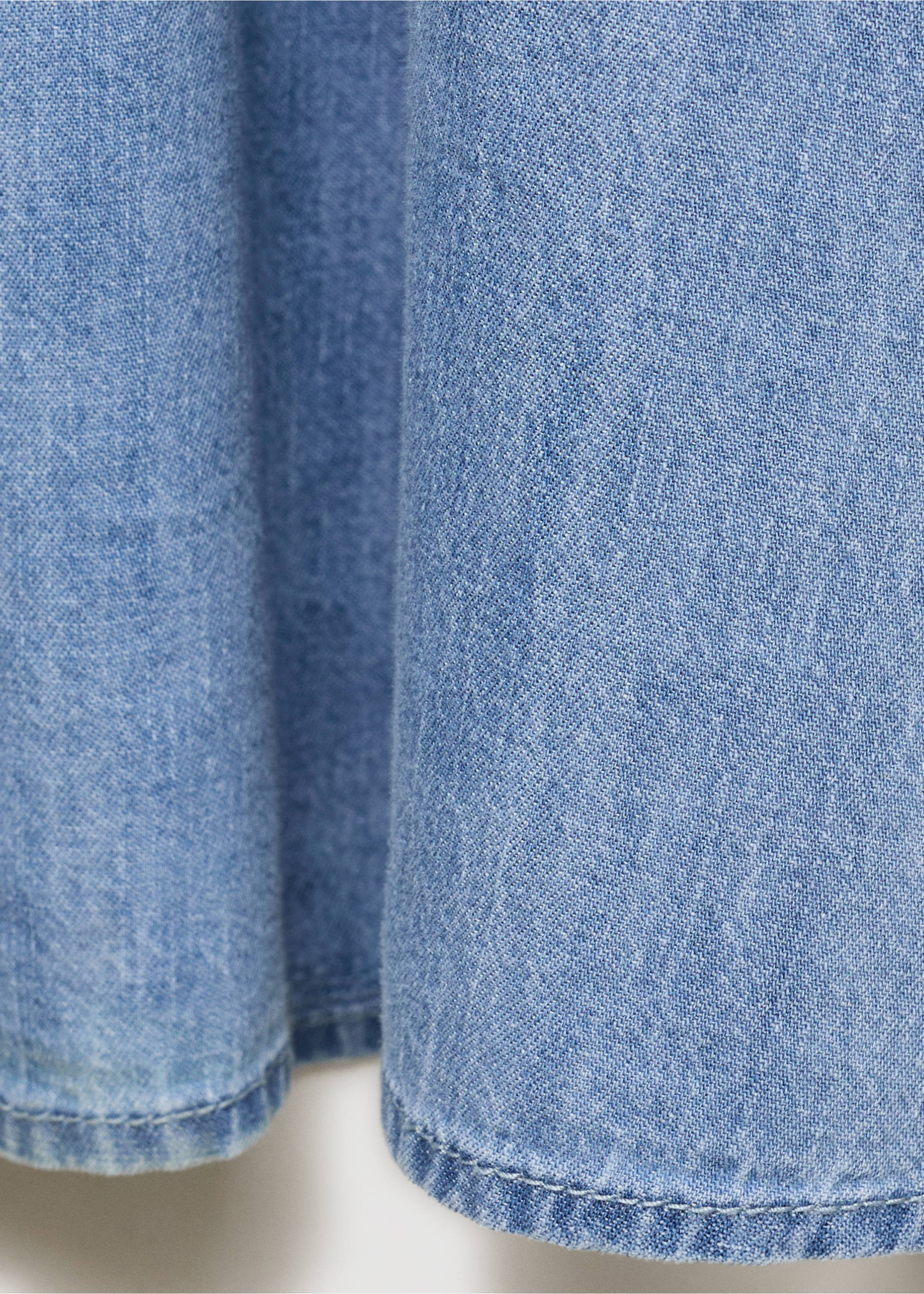 Strappy denim dress - Details of the article 0, Medium Blue. Ref: 17051208-00.