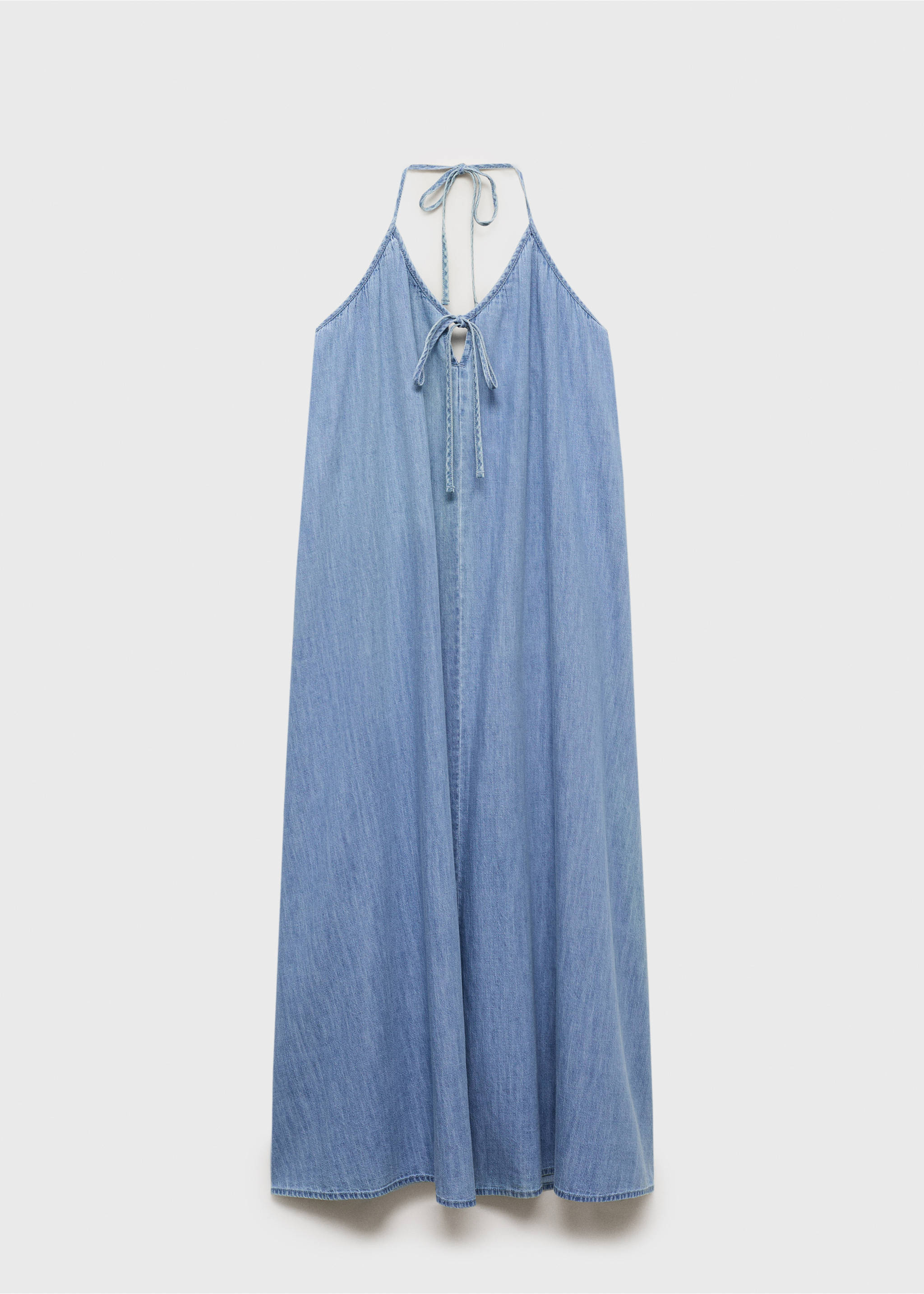 Strappy denim dress - Article without model, Medium Blue. Ref: 17051208-00.
