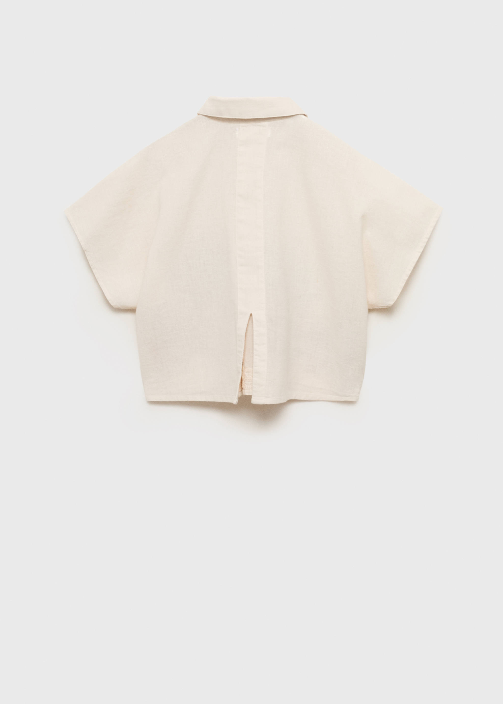 Chemise en lin broderie à fleurs - Verso de l’article