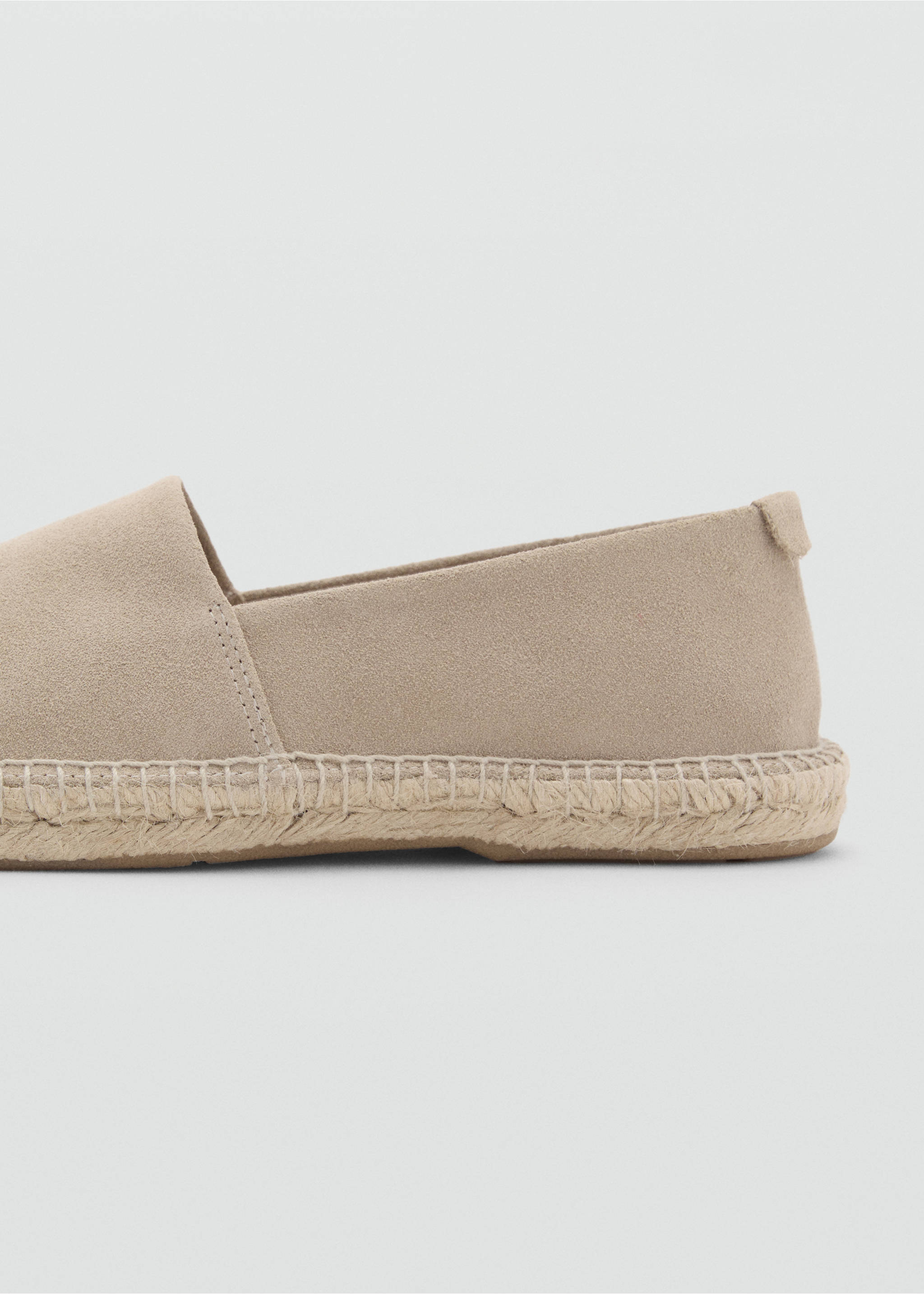 Espadrilles cuir suède jute - Détail de l'article 2, Sable. Ref: 17051216-00.