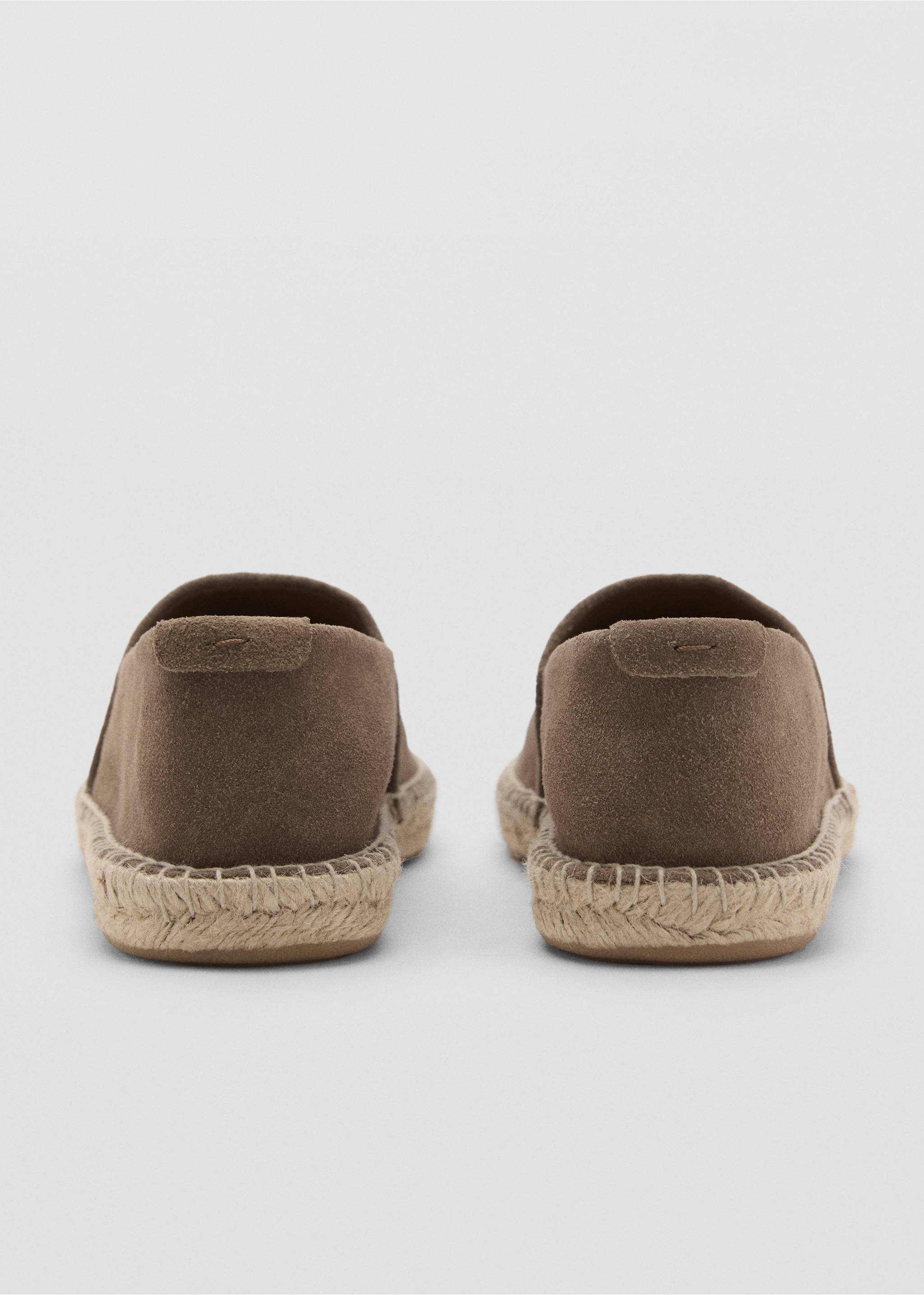 Espadrilles cuir suède jute - Détail de l'article 1, Marron moyen. Ref: 17051216-00.