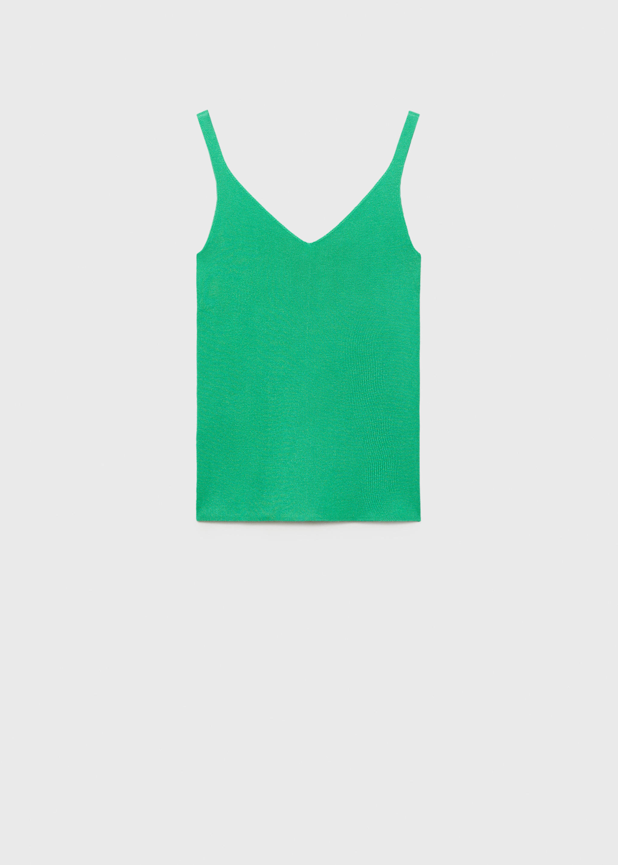 Úpletový top s výstřihem do V - Zboží bez modelu