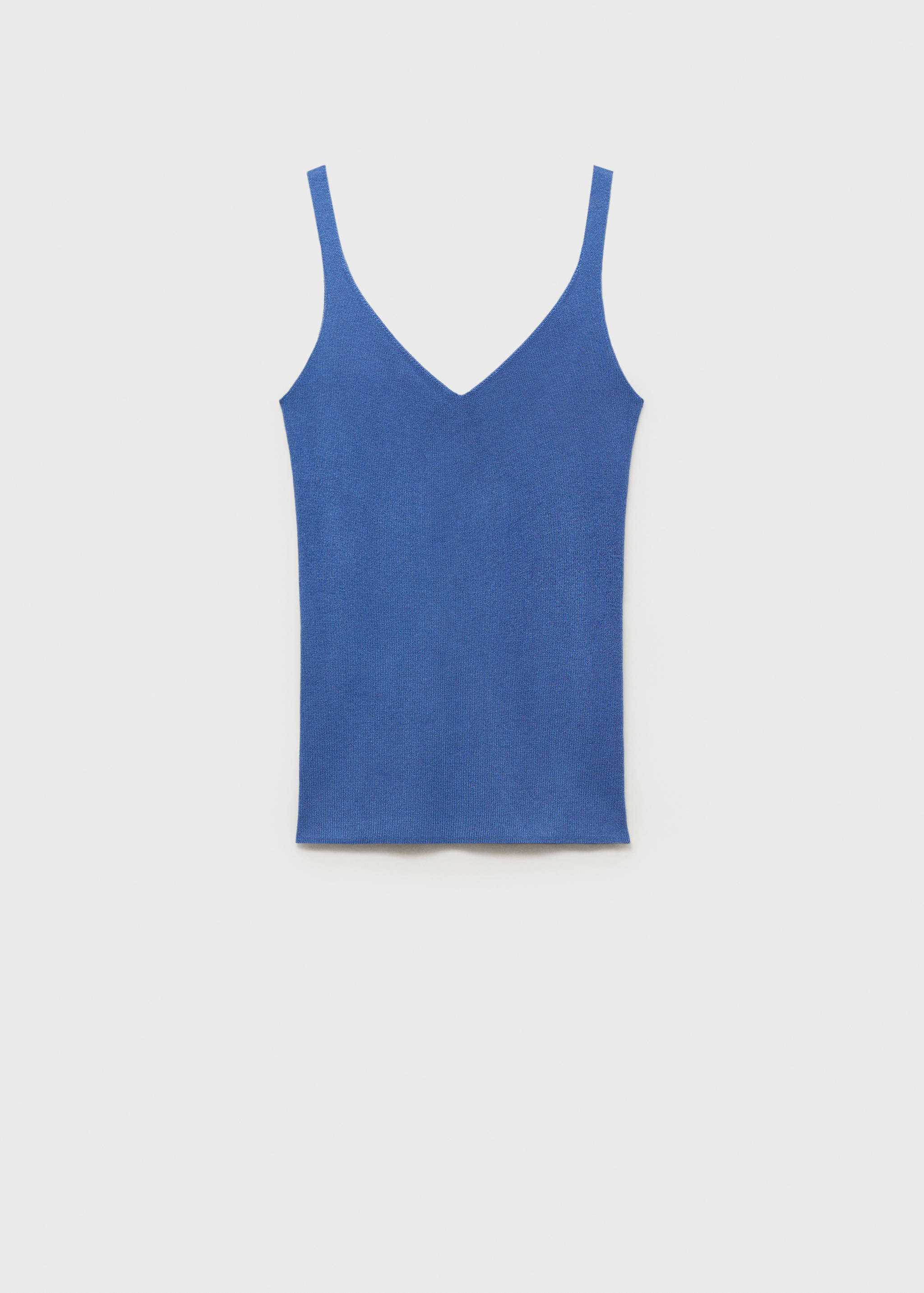 Úpletový top s výstřihem do V - Zboží bez modelu