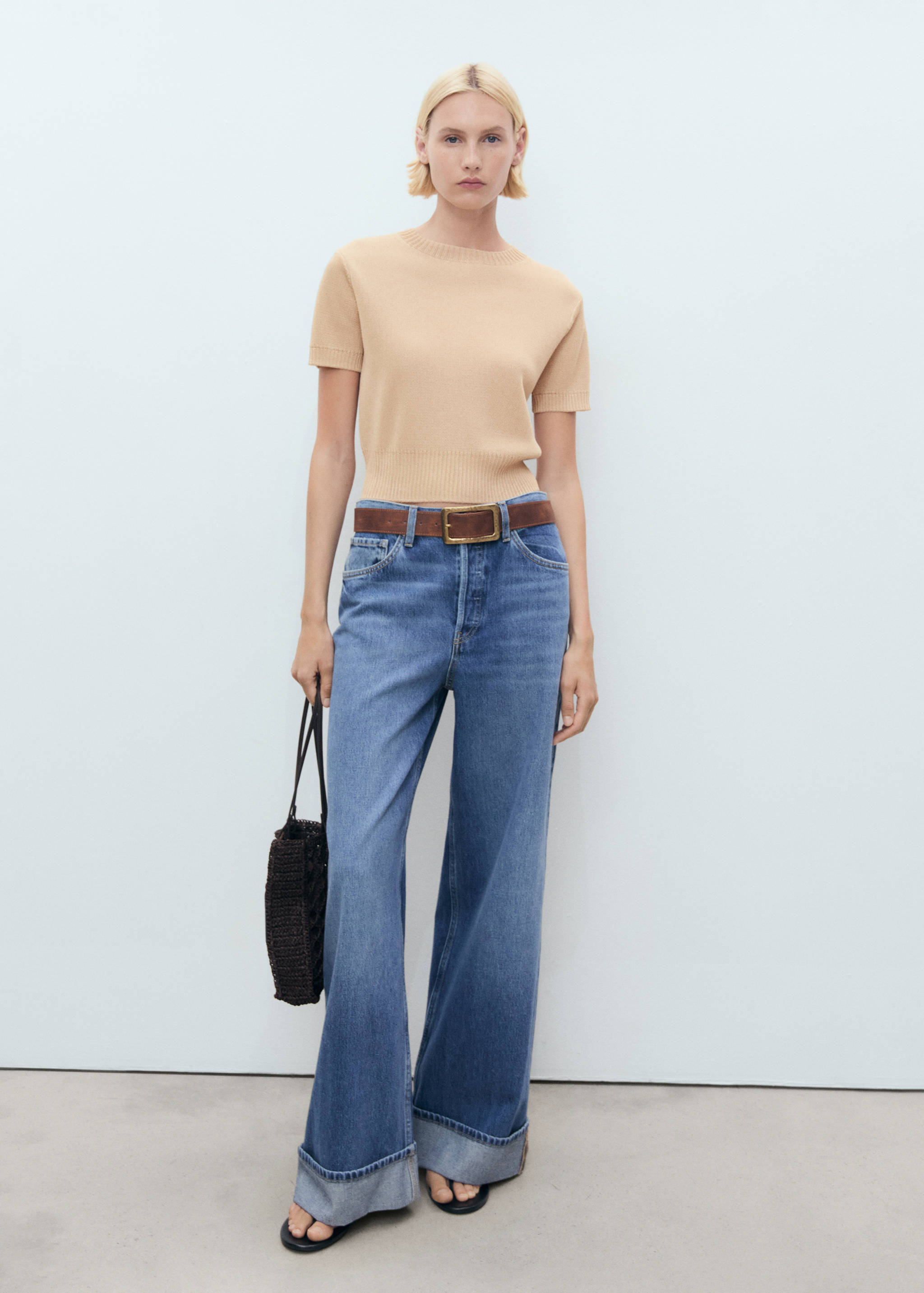 Pull court à manches courtes - Plan général