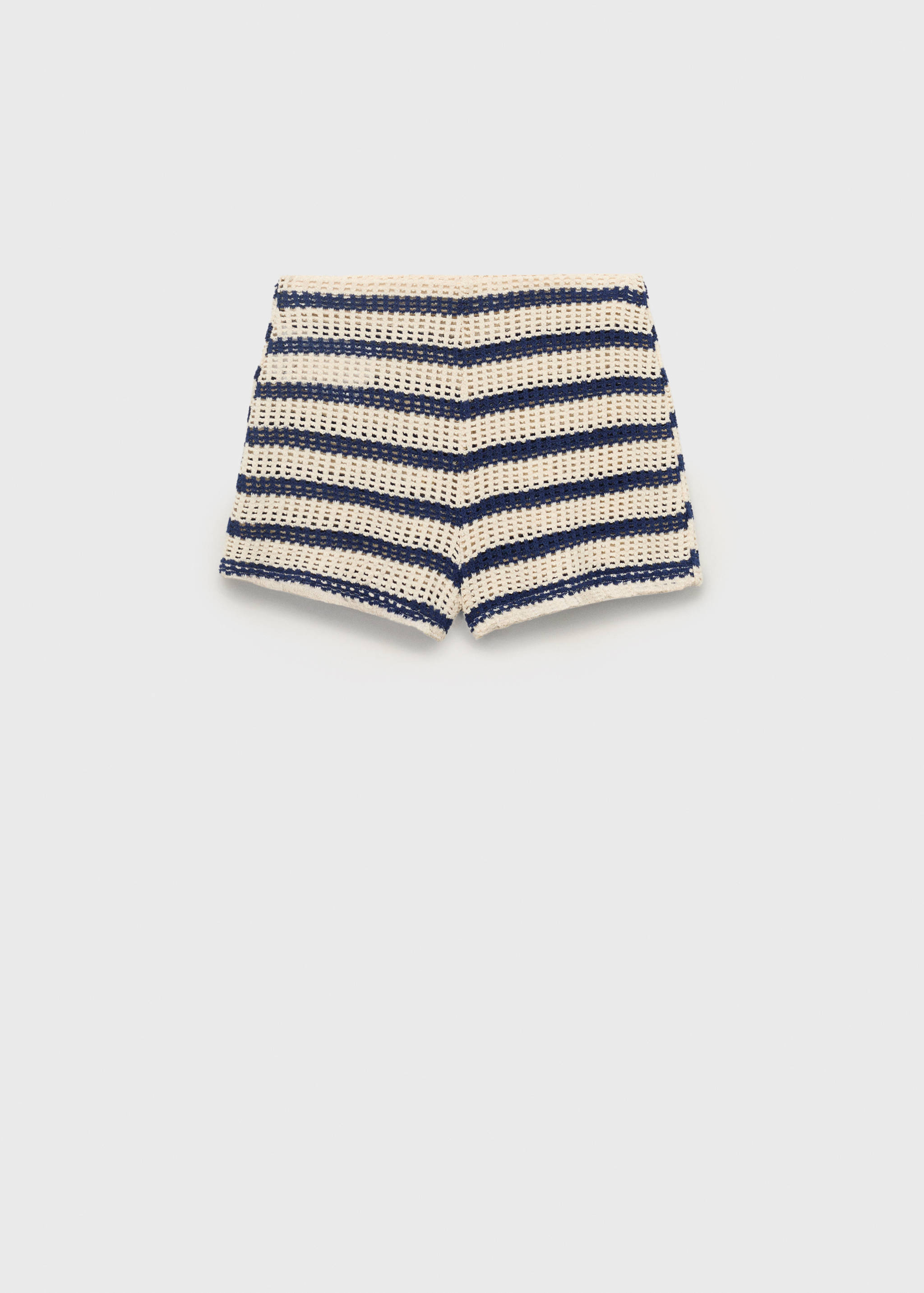Striped crochet shorts - Article without model