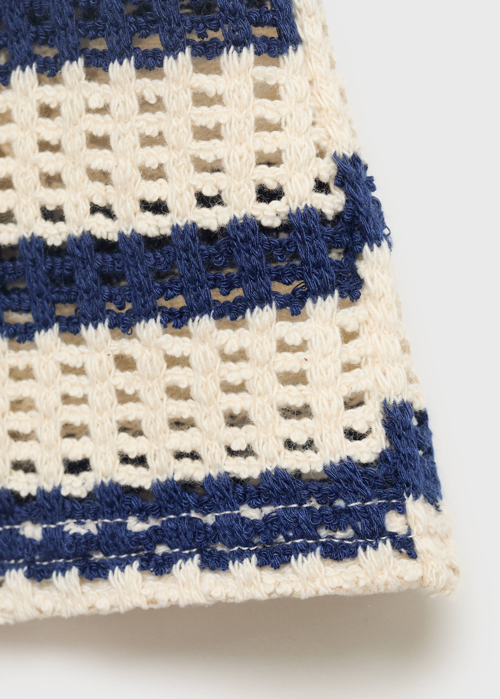 Striped crochet shorts - Details of the article 0