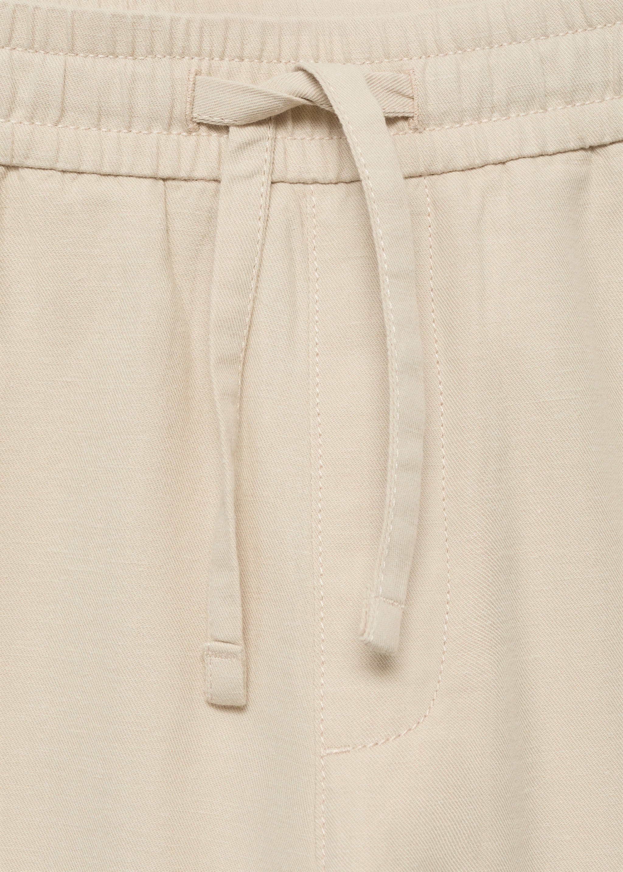 Cotton linen-blend trousers - Details of the article 8