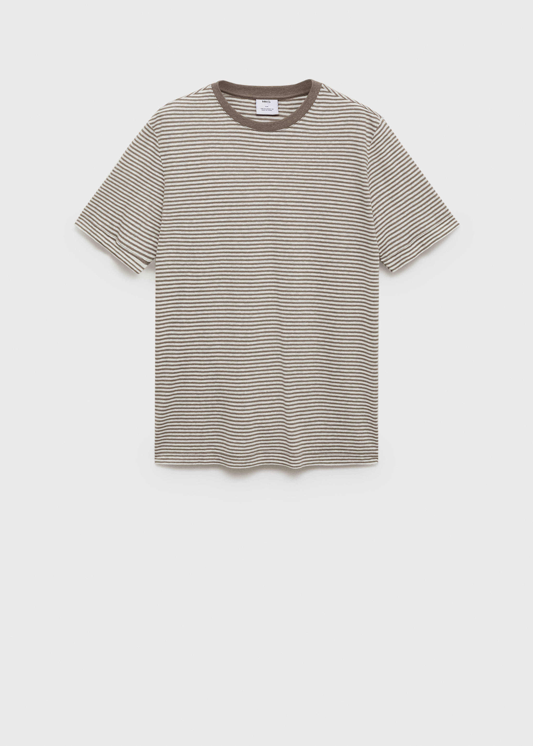 Leinen T-Shirt Slim Fit Streifen - Artikel ohne Model