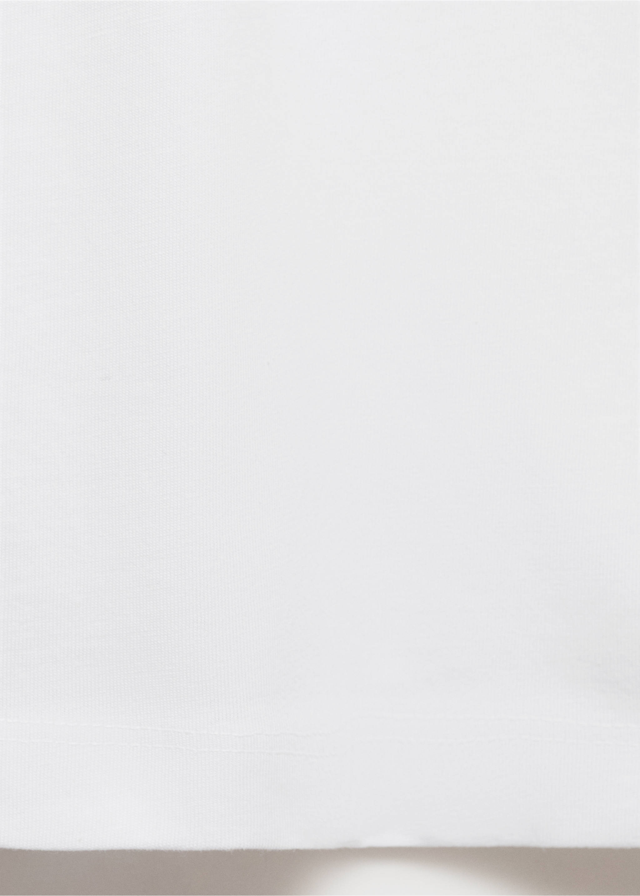 V-neck T-shirt - Details of the article 0, White. Ref: 17051229-00.