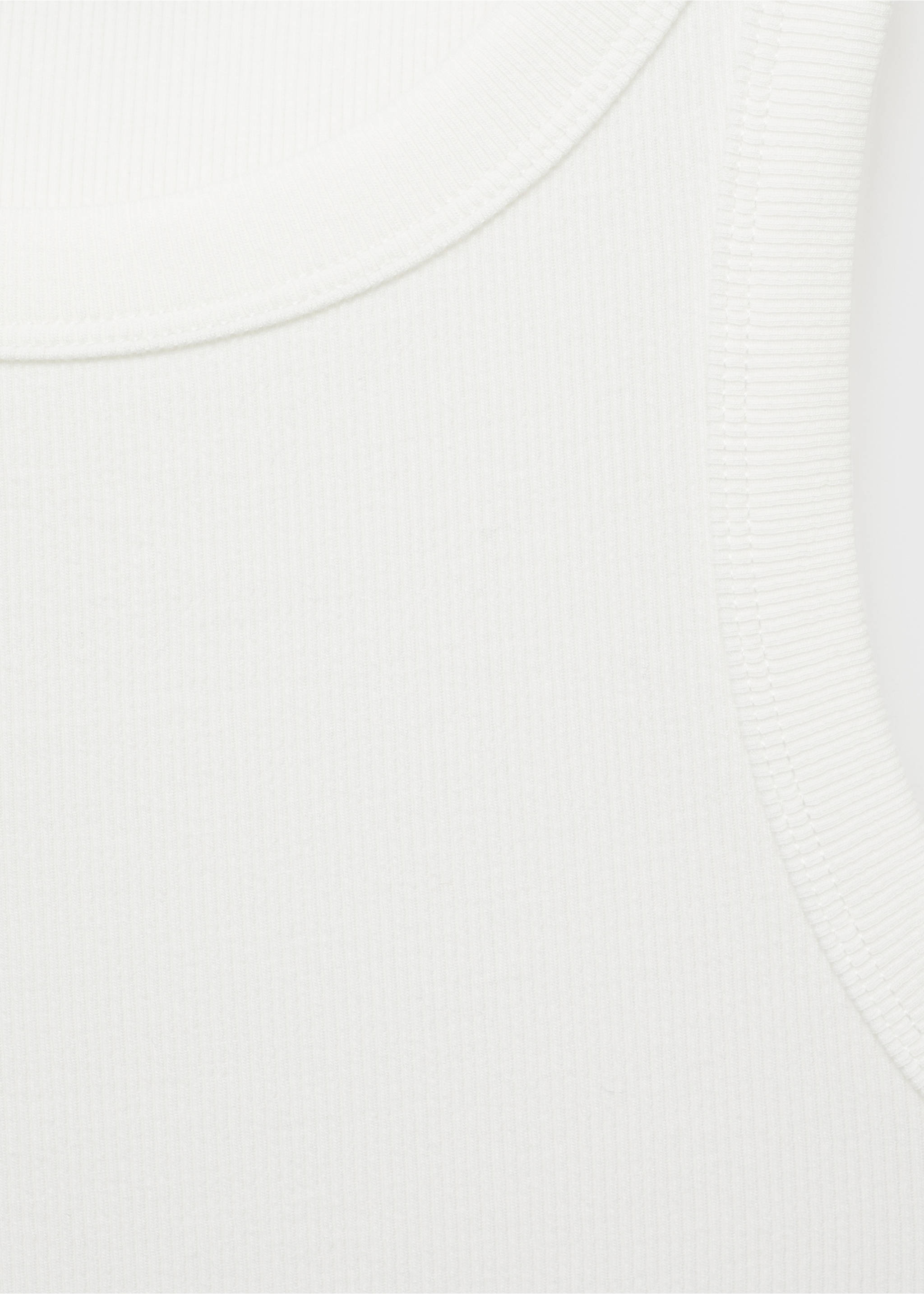 Top côtelé en coton - Détail de l'article 8, Blanc. Ref: 17051239-00.