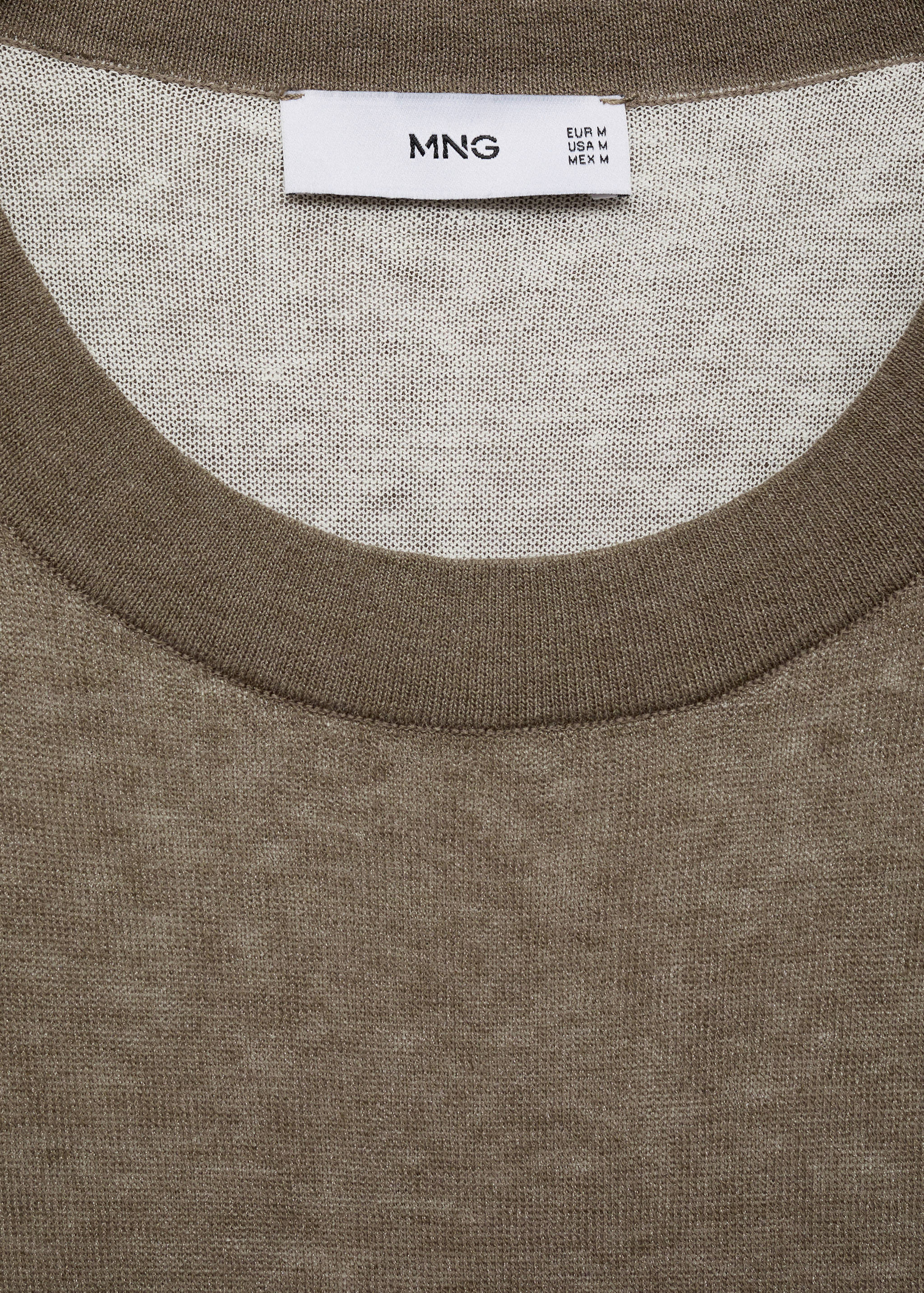 Contrasting cotton-blend T-shirt - Details of the article 0