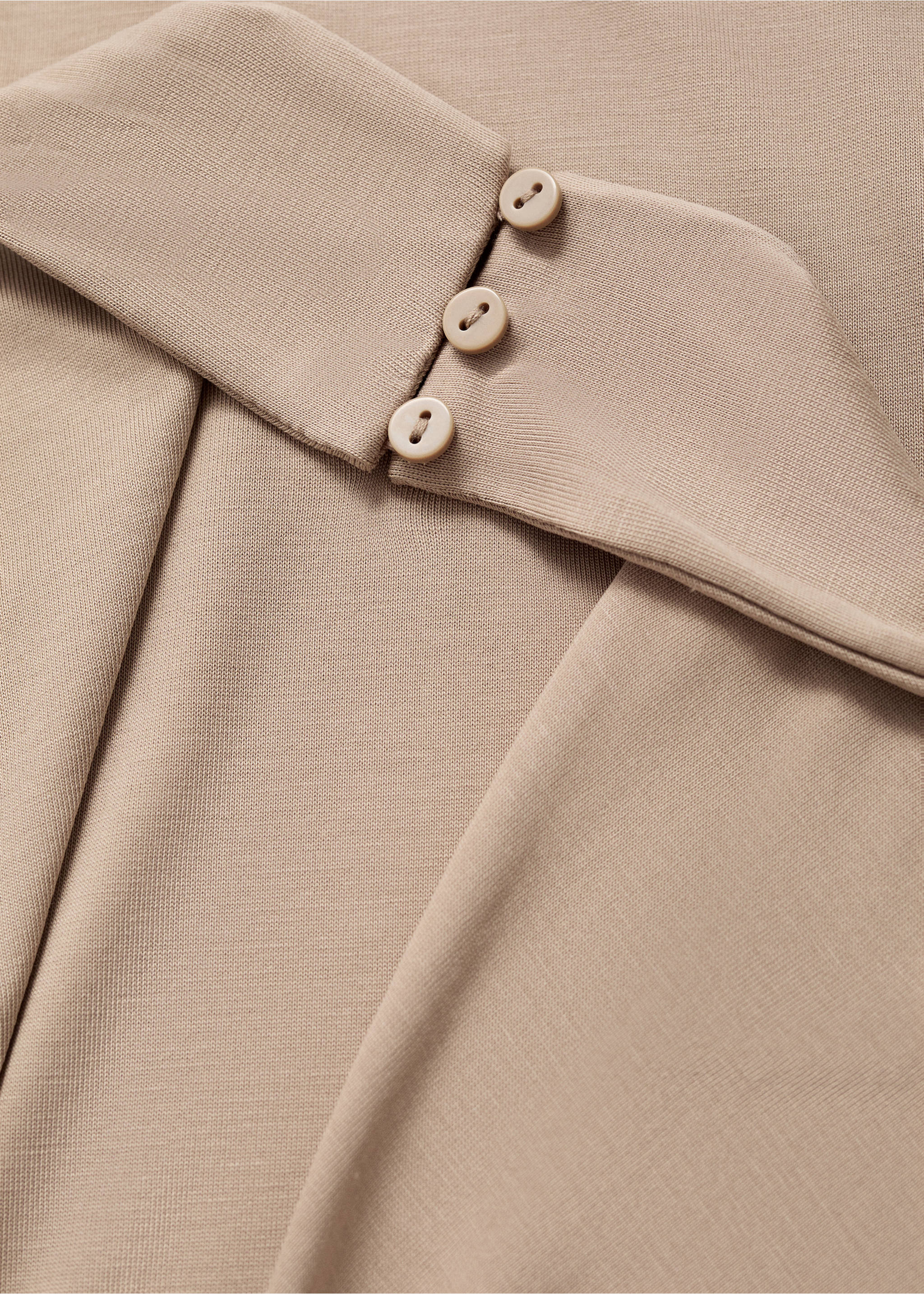 Long halter wrap dress - Details of the article 0, Light/Pastel Grey. Ref: 17051245-00.