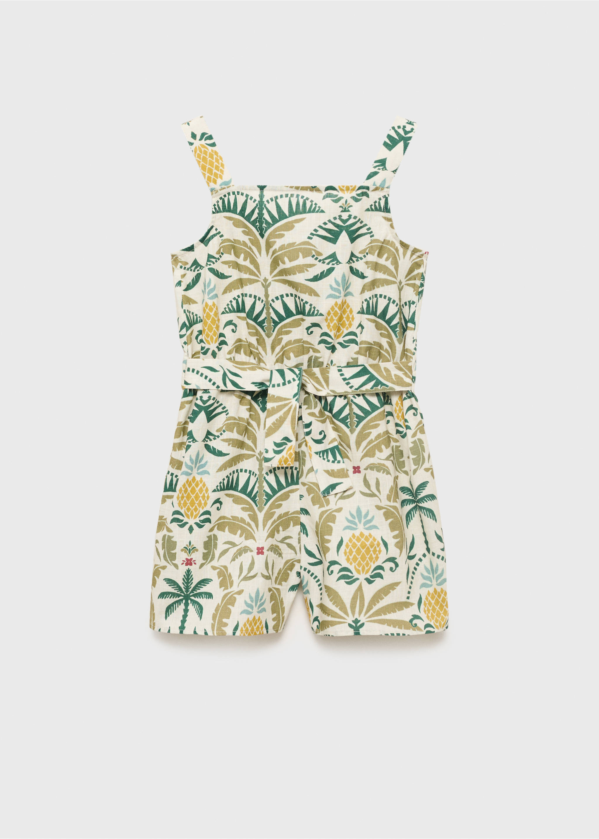 Tropical print jumpsuit - Article without model, Green. Ref: 17051253-00.