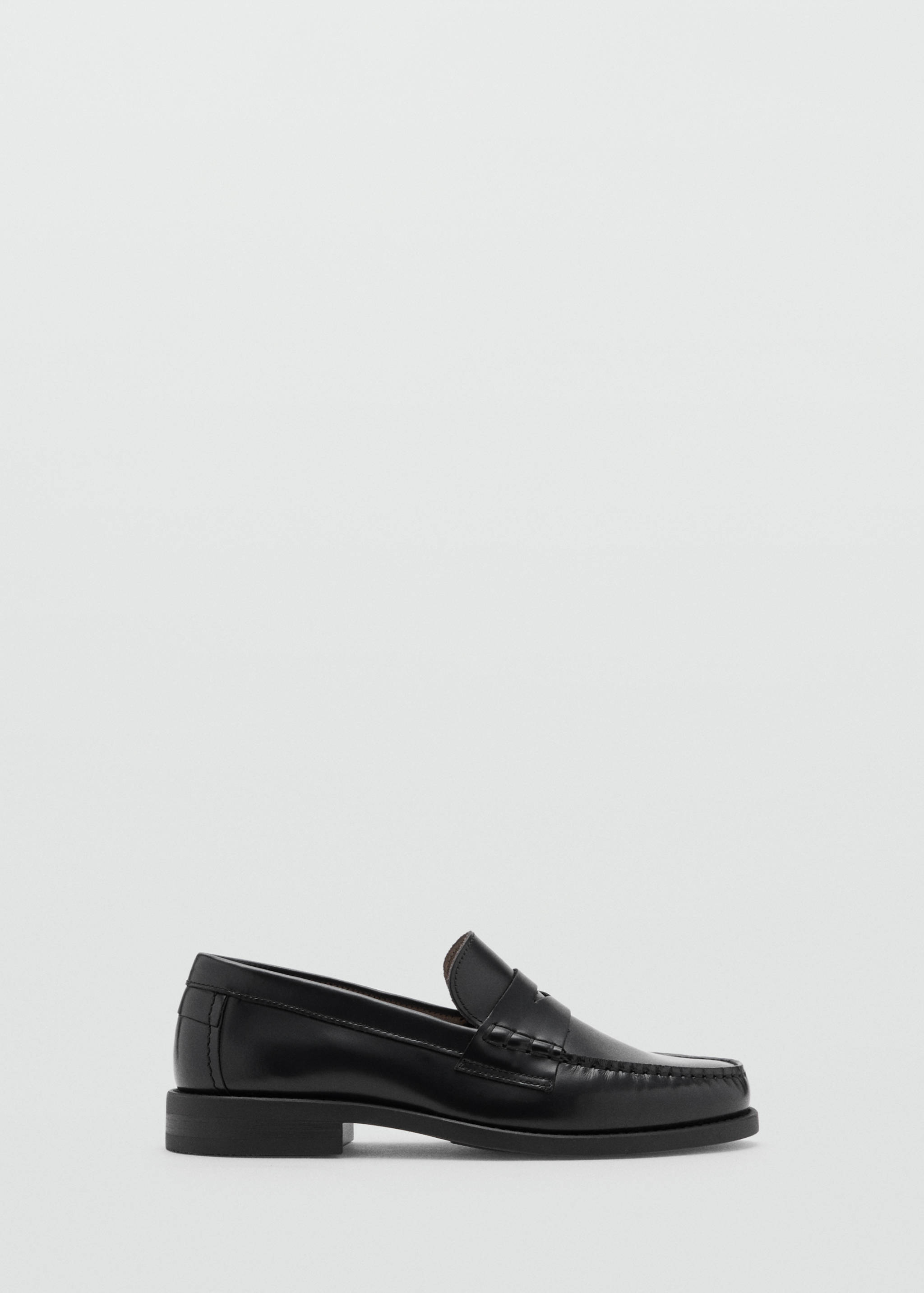 Aged-leather loafers - Article without model