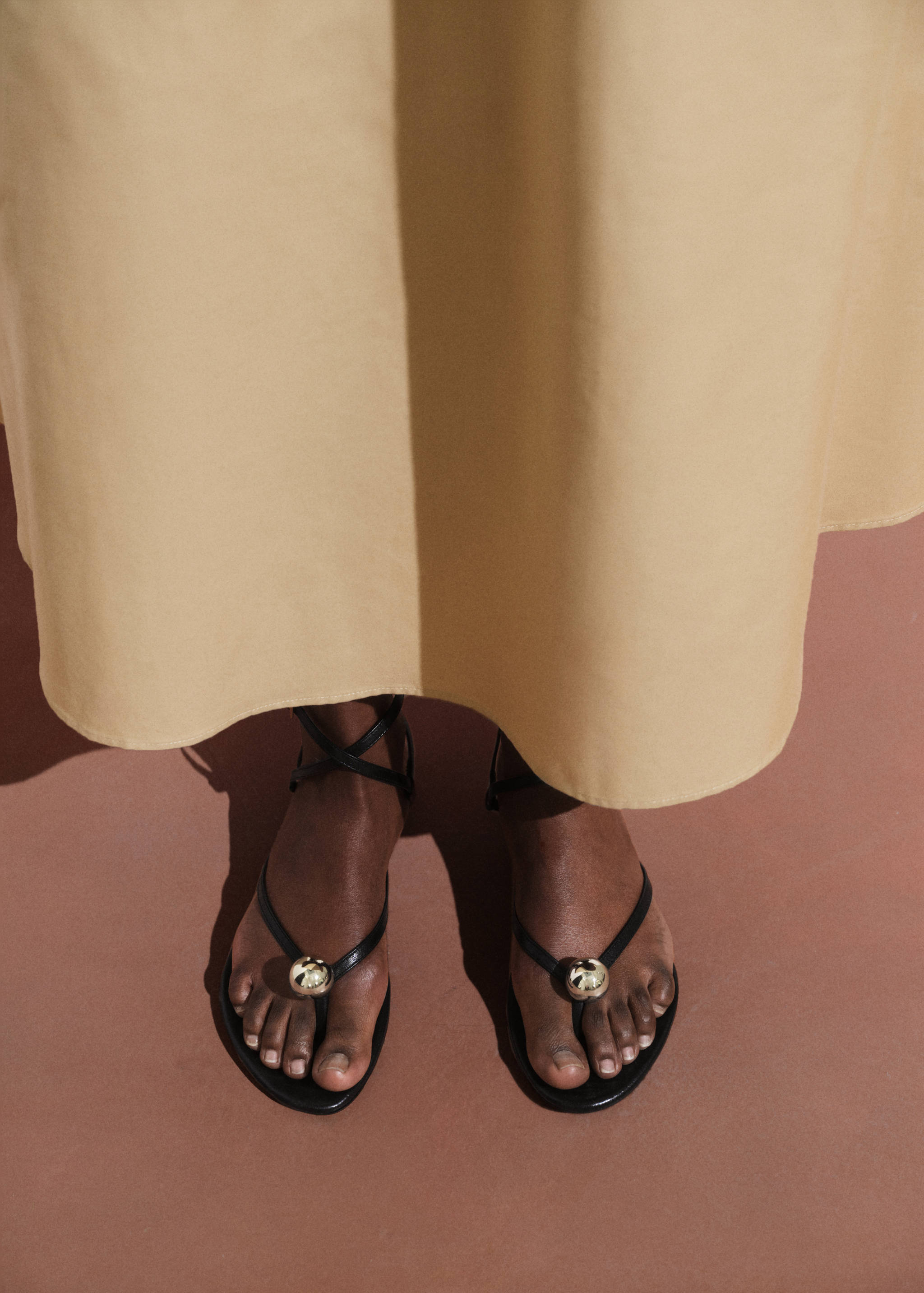 Sandales à lanières en cuir avec détails métalliques - Détail de l'article 9