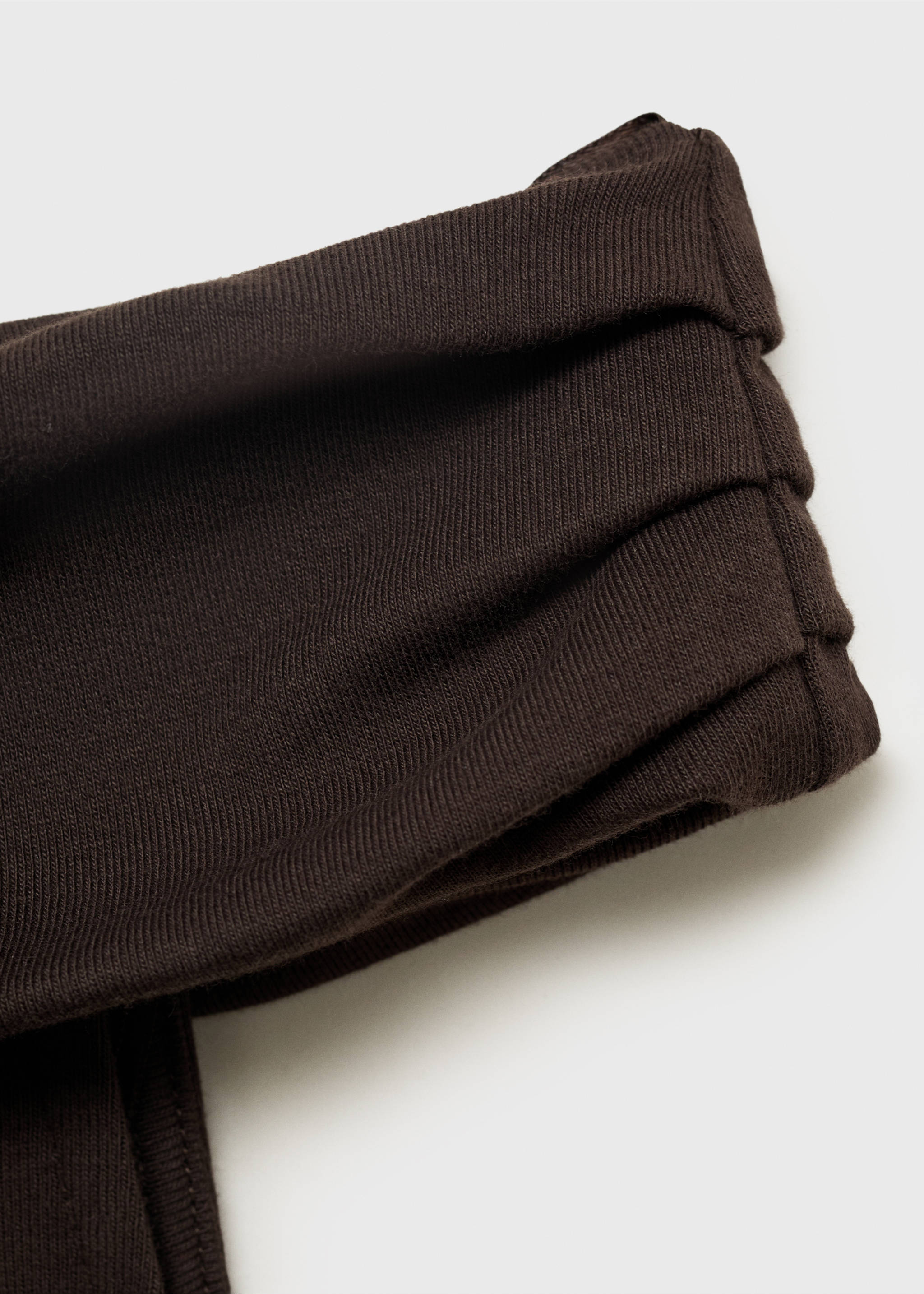 Strapless dress - Details of the article 8, Brown. Ref: 17051261-00.