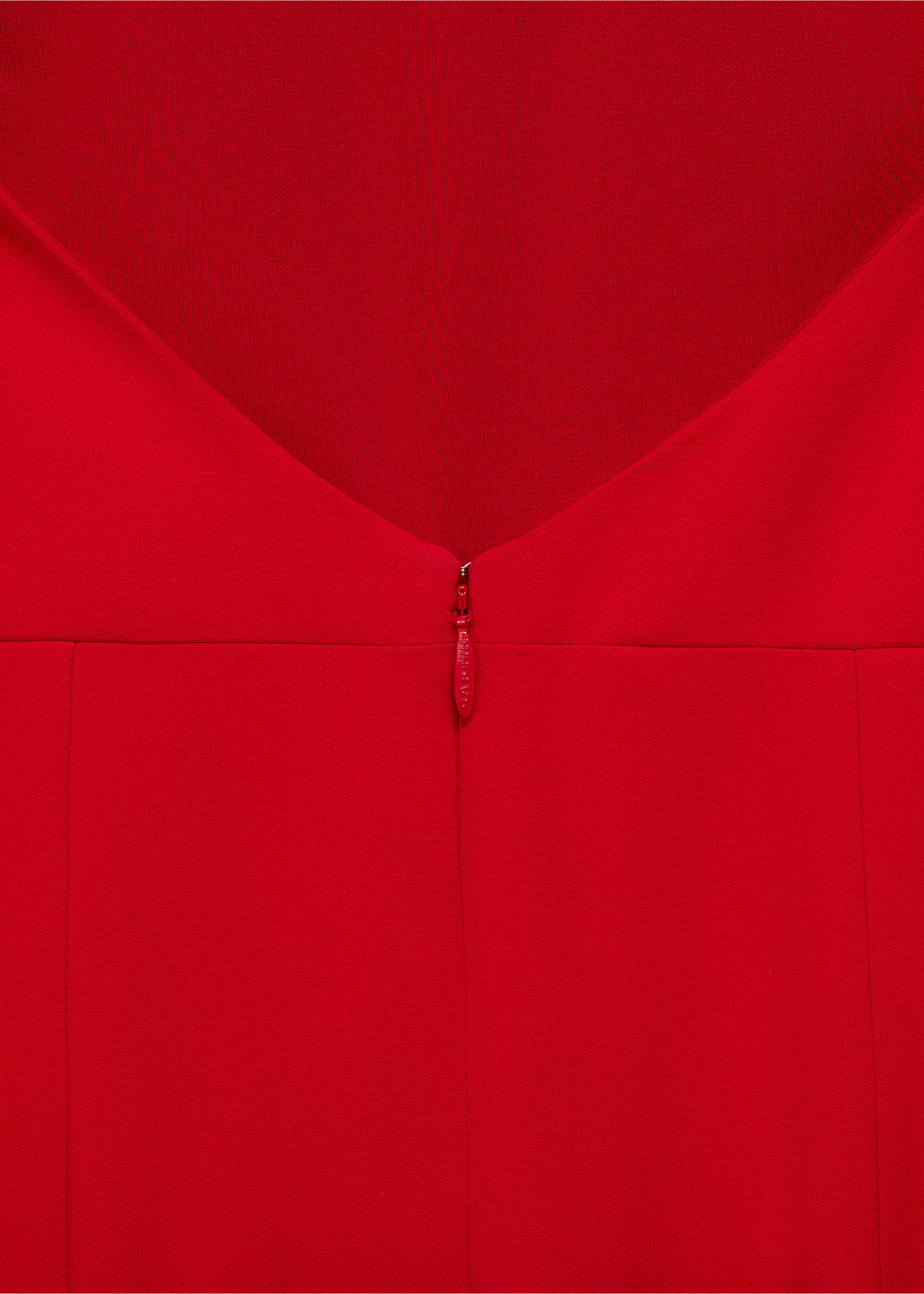 Maxi flower halter neck jumpsuit - Details of the article 0, Red. Ref: 17051264-00.