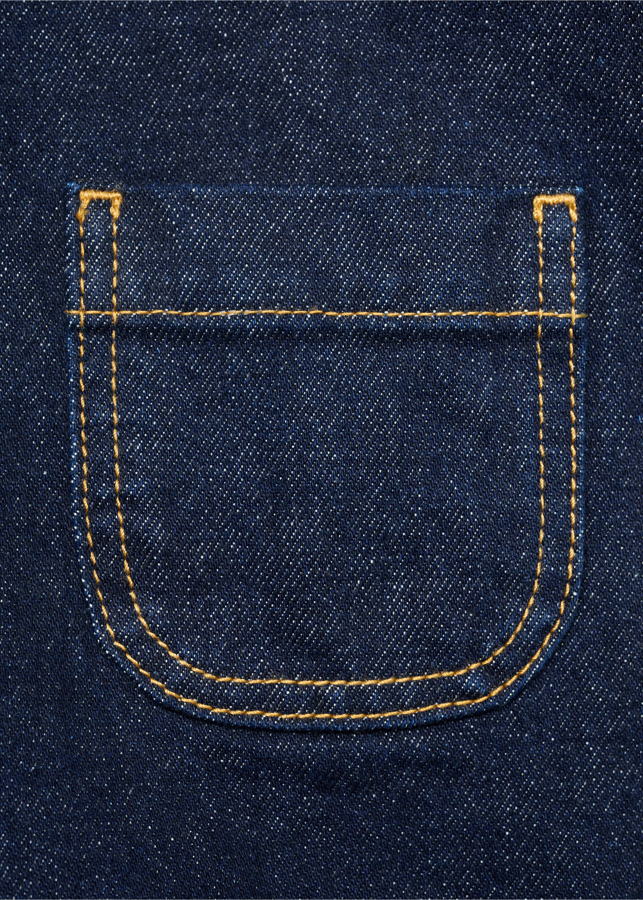 High-waisted denim shorts with pockets - Details of the article 8, Open Blue. Ref: 17051266-00.
