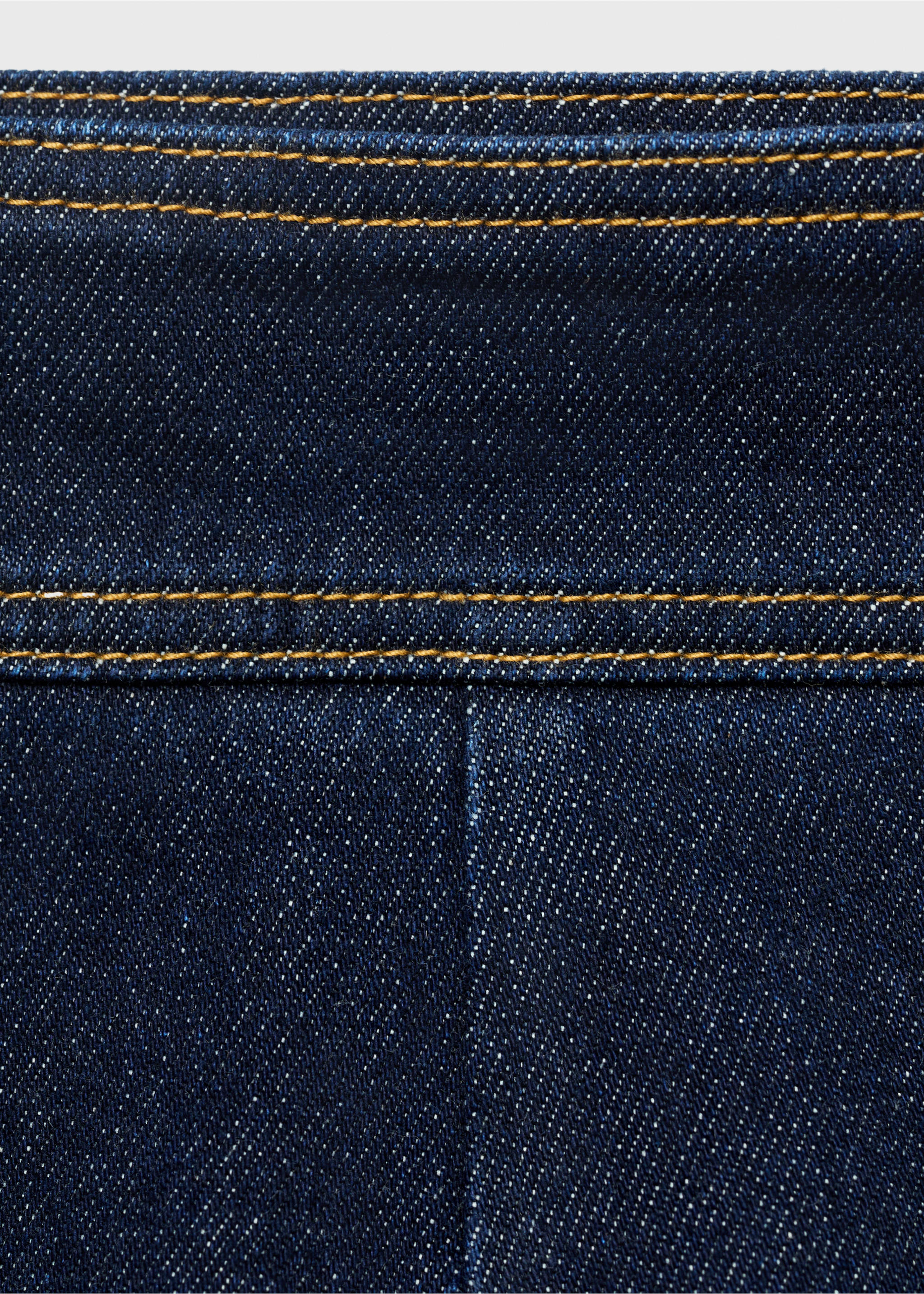 High-waisted denim shorts with pockets - Details of the article 0, Open Blue. Ref: 17051266-00.