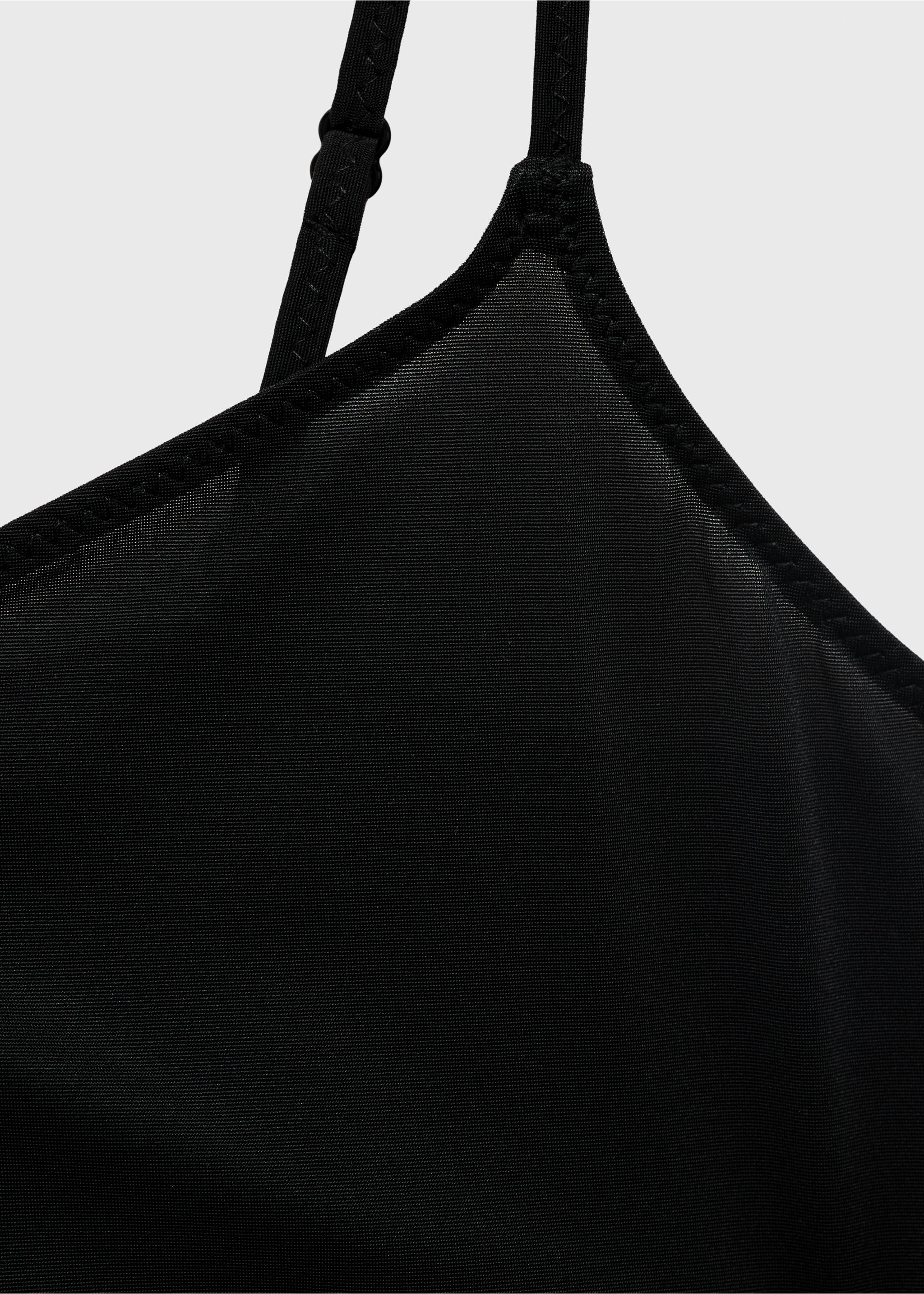 Thin-strap bra - Details of the article 8, Black. Ref: 17051267-00.