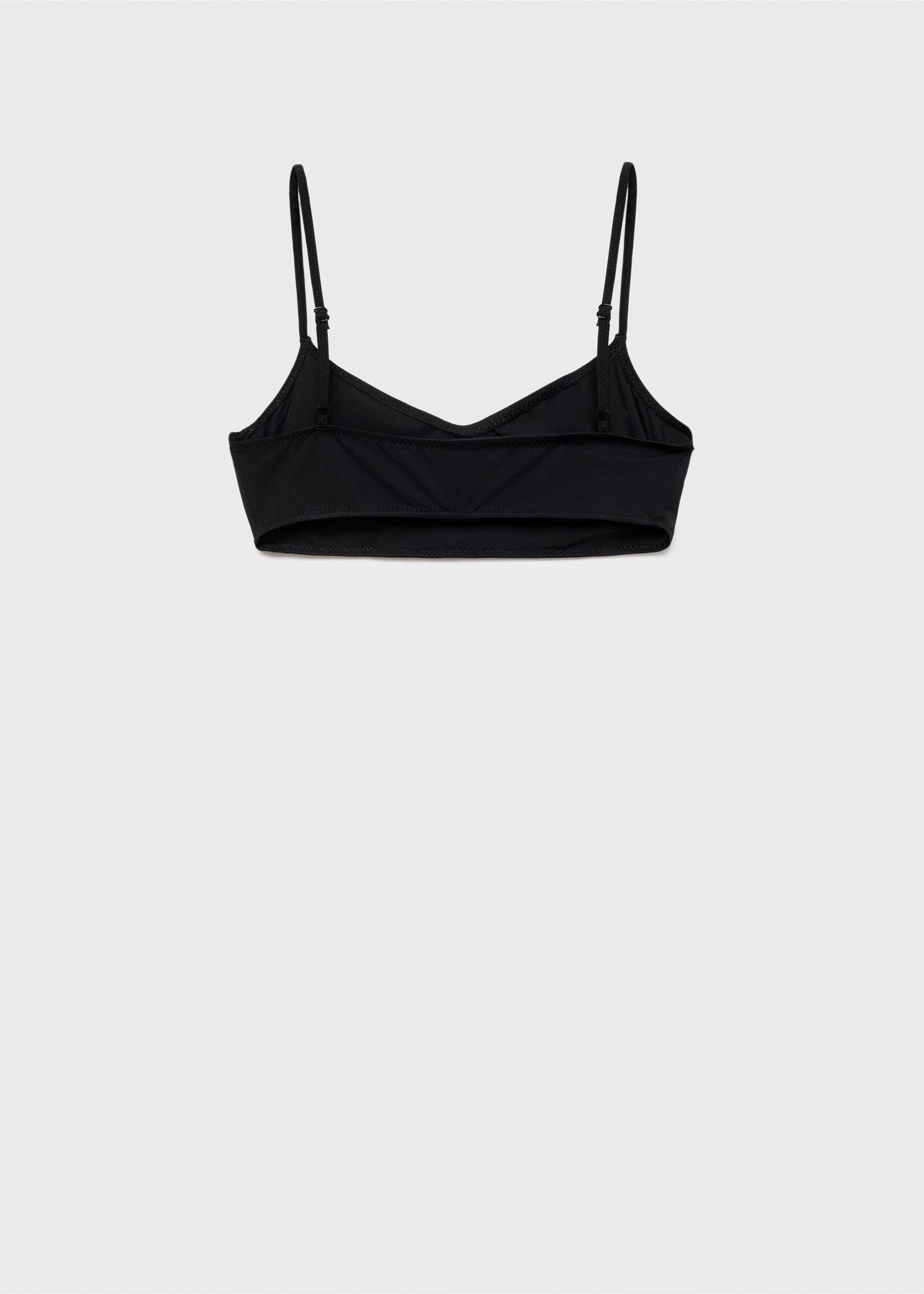 Thin-strap bra - Details of the article 0, Black. Ref: 17051267-00.