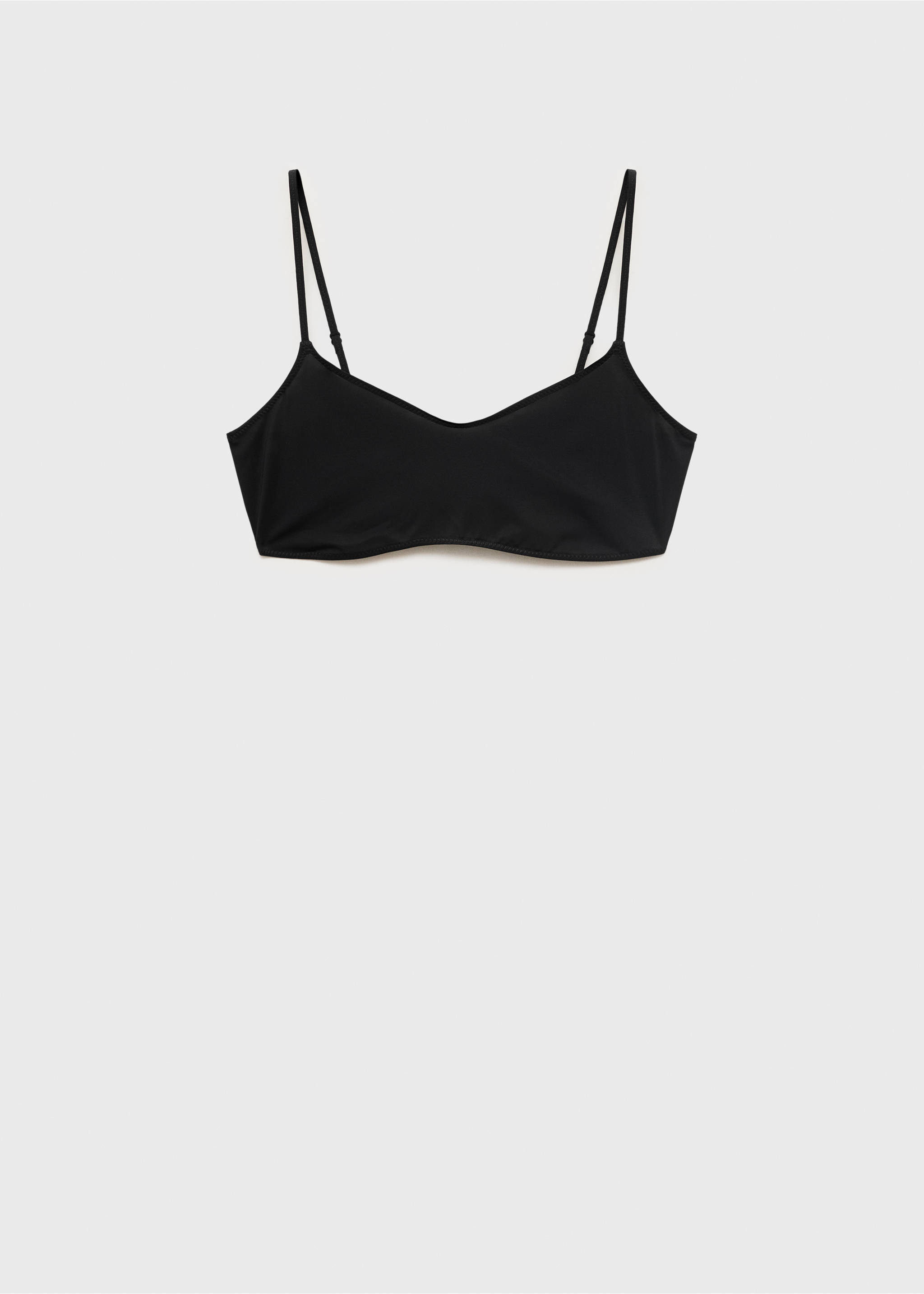 Thin-strap bra - Article without model, Black. Ref: 17051267-00.