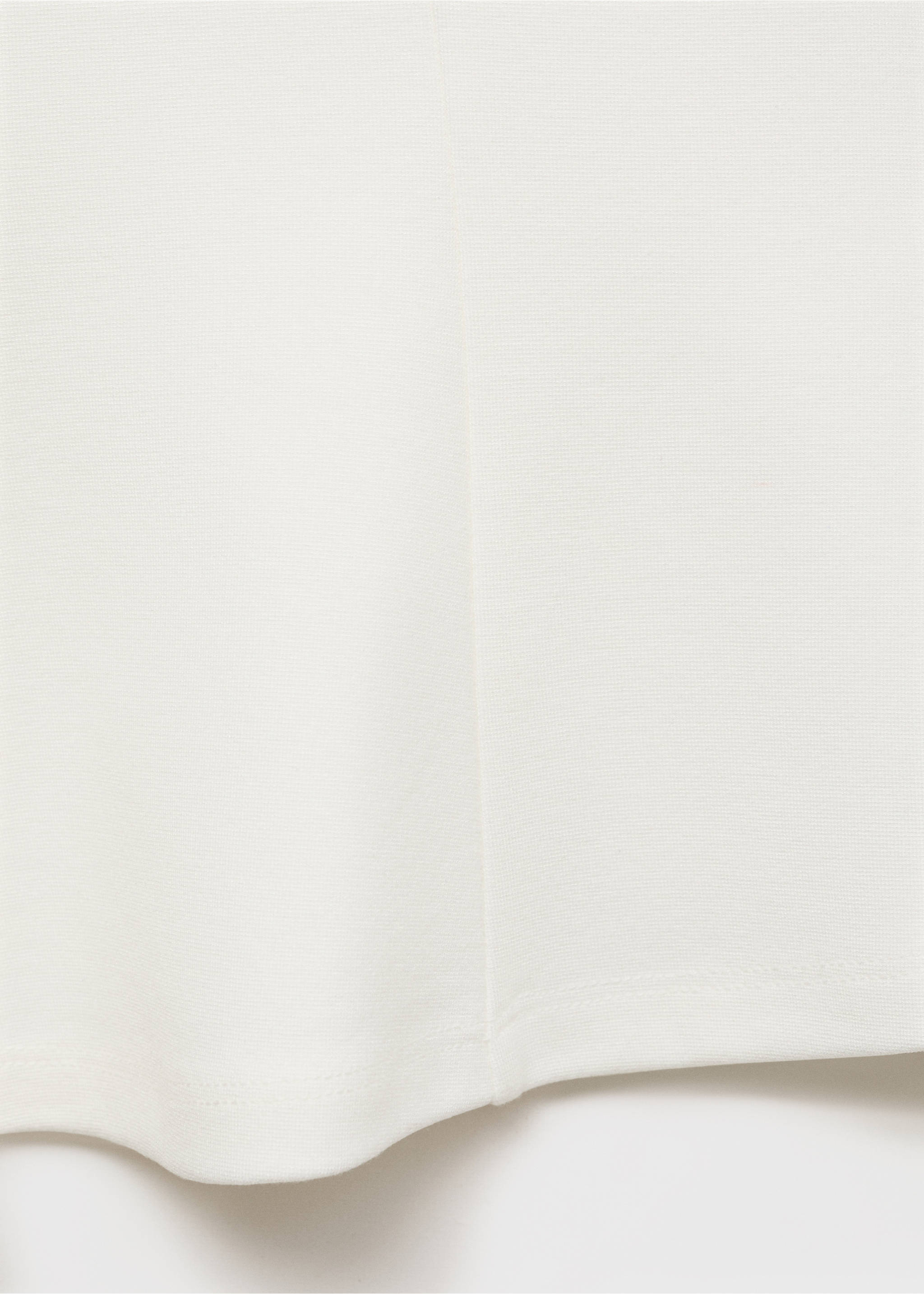 Peplum top with seam detail - Details of the article 0, White. Ref: 17051268-00.