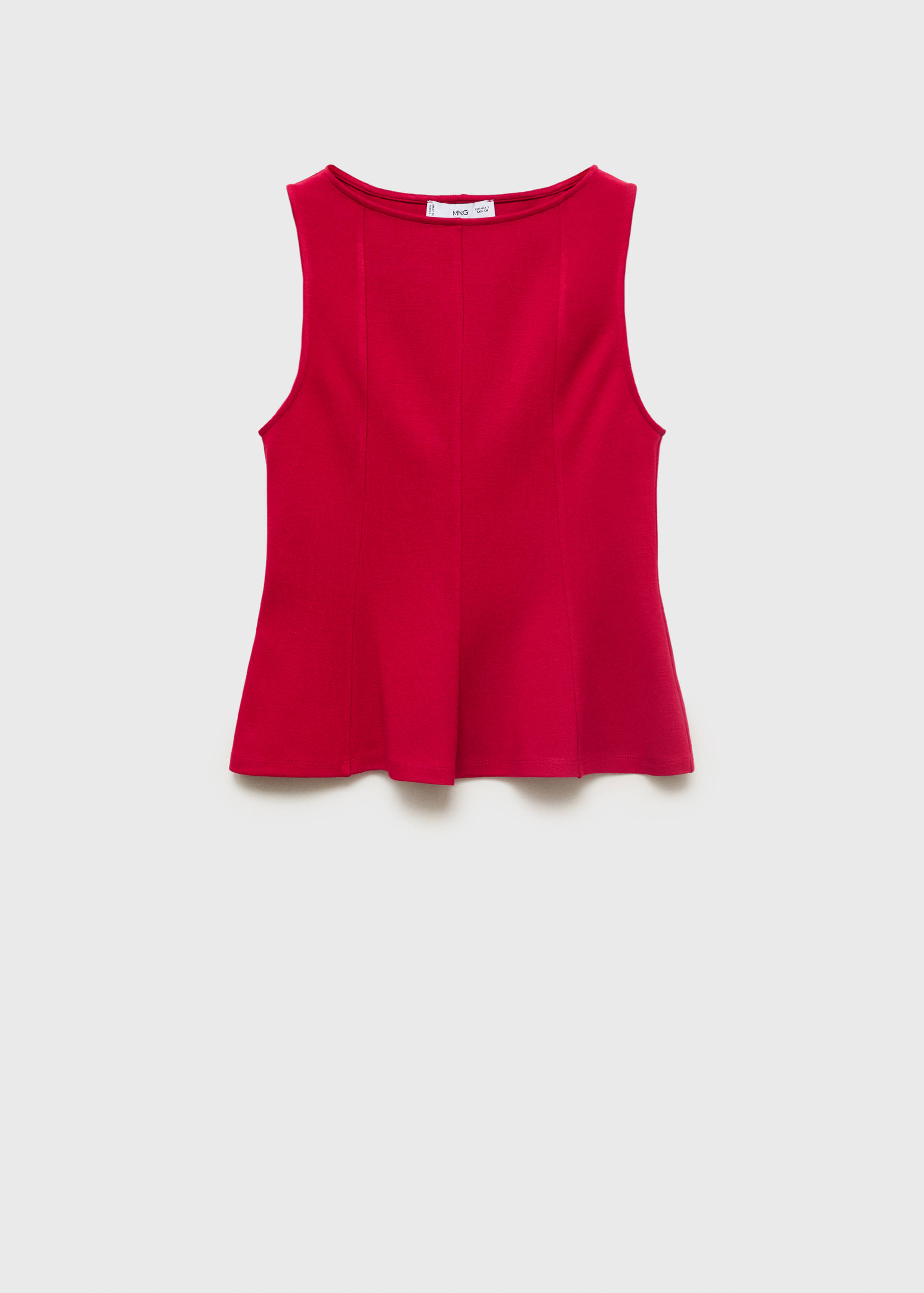 Peplum top with seam detail - Article without model