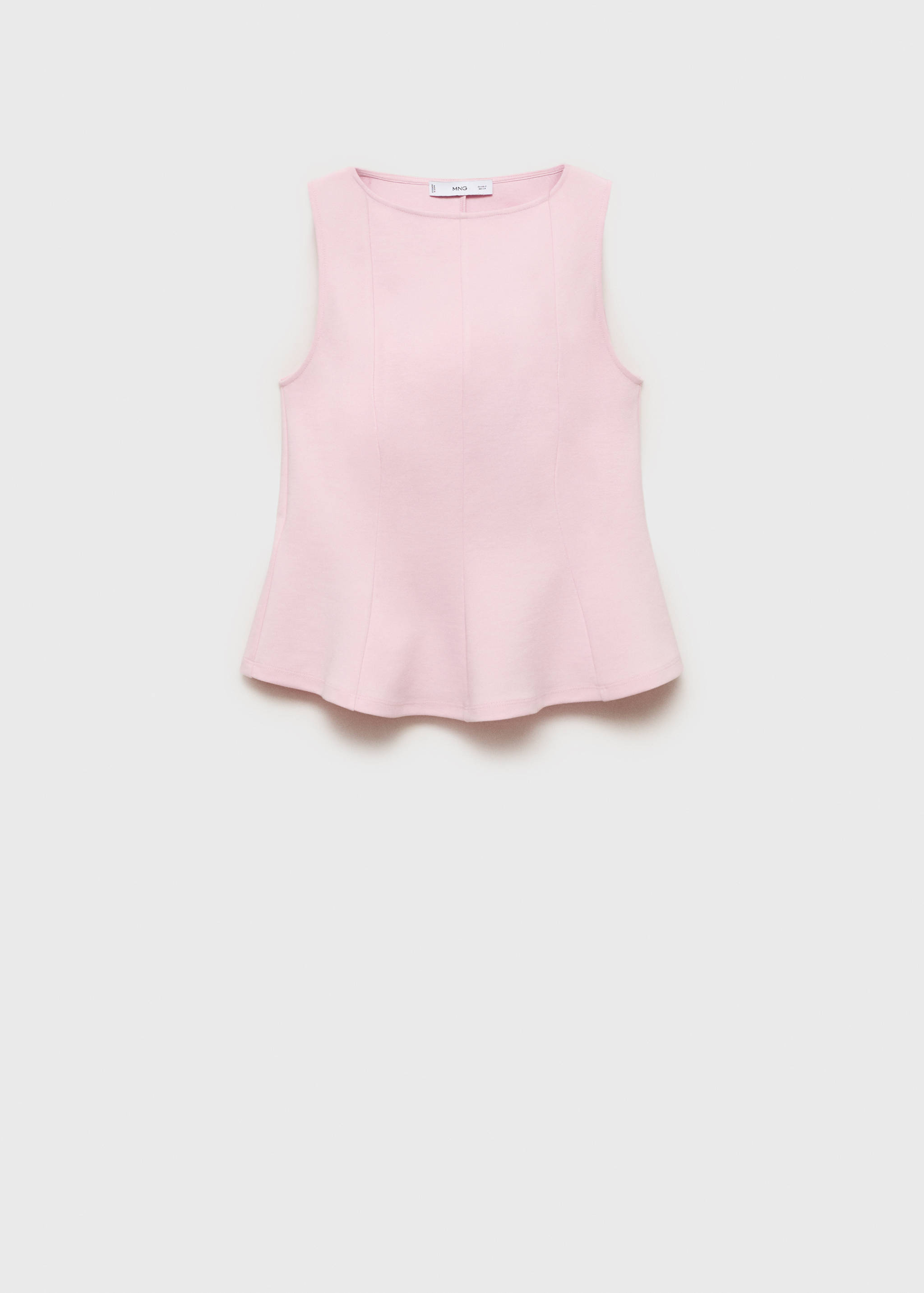 Peplum top with seam detail - Article without model