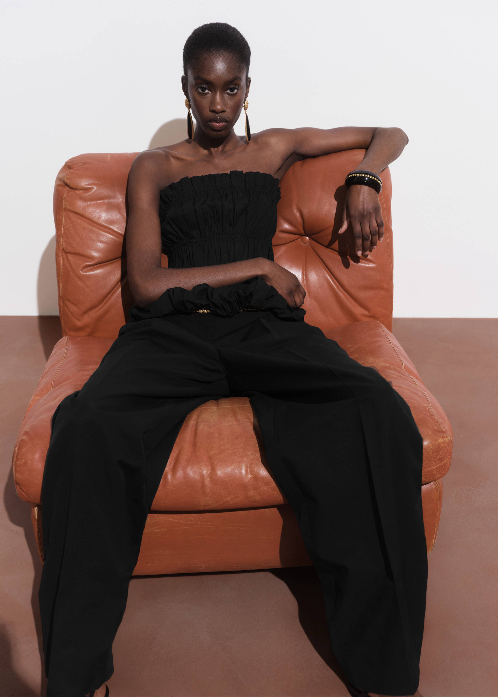 Ruched strapless top - Details of the article 2