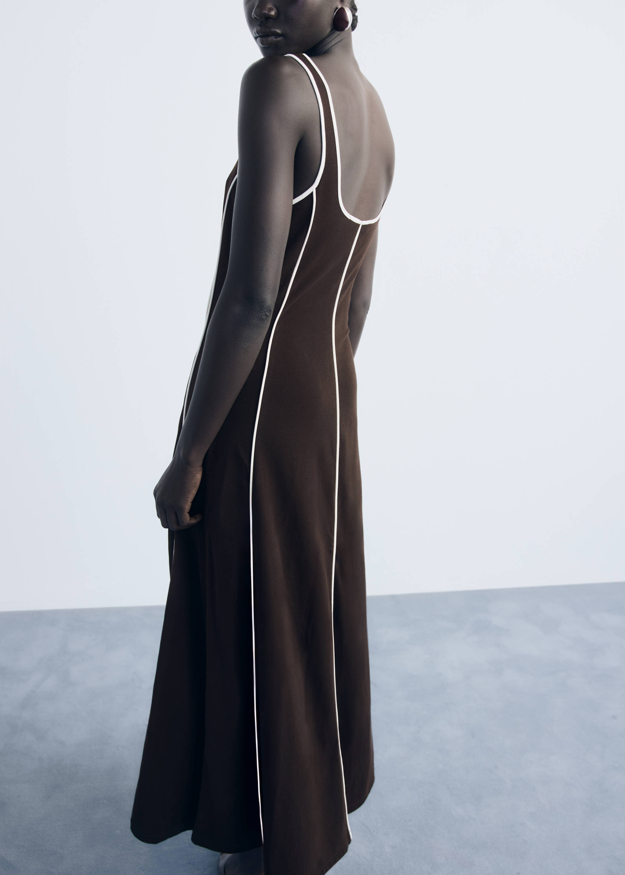 Vestido algodón rayas - Reverso del artículo