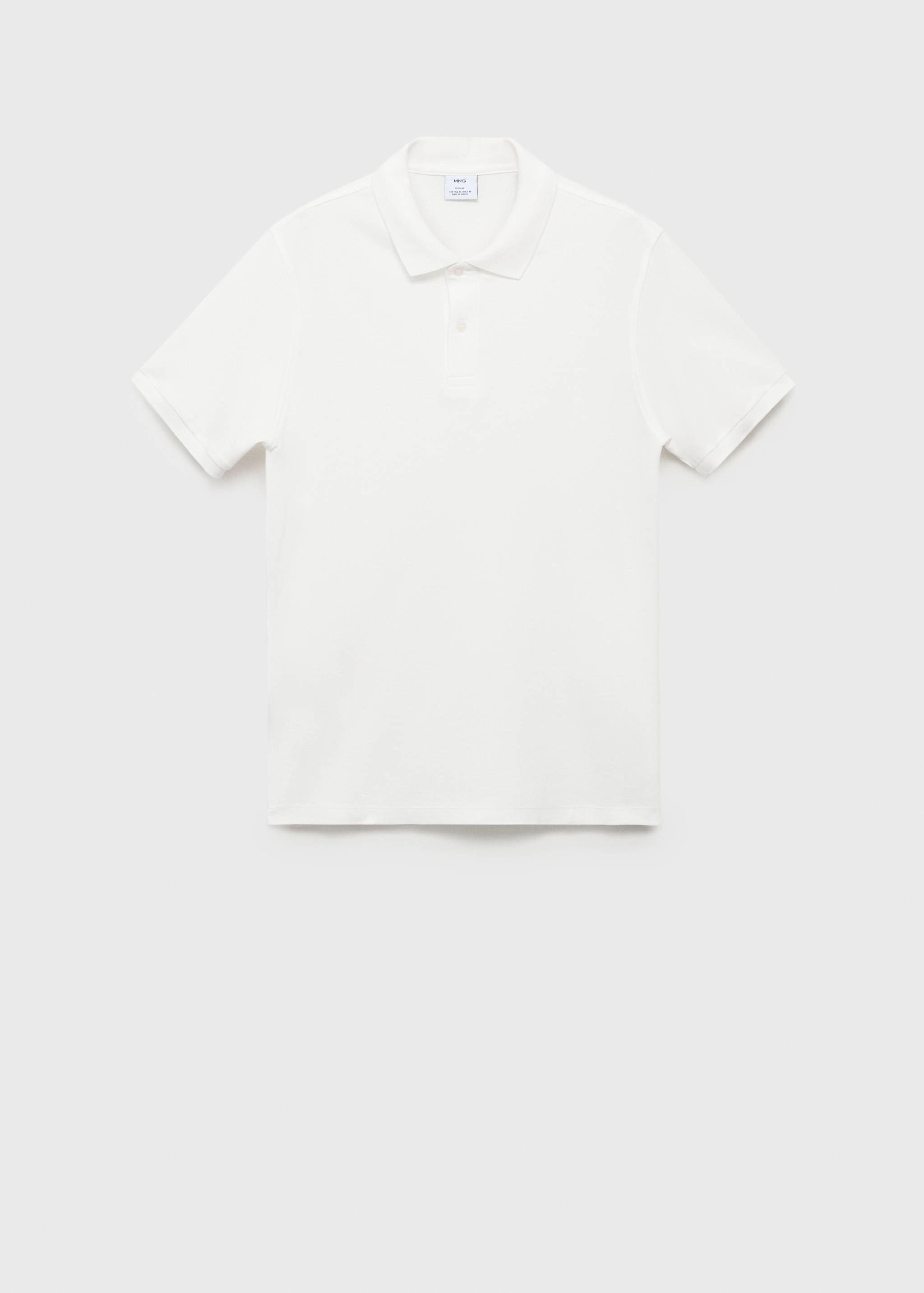 Regular-fit cotton piqué polo shirt - Article without model