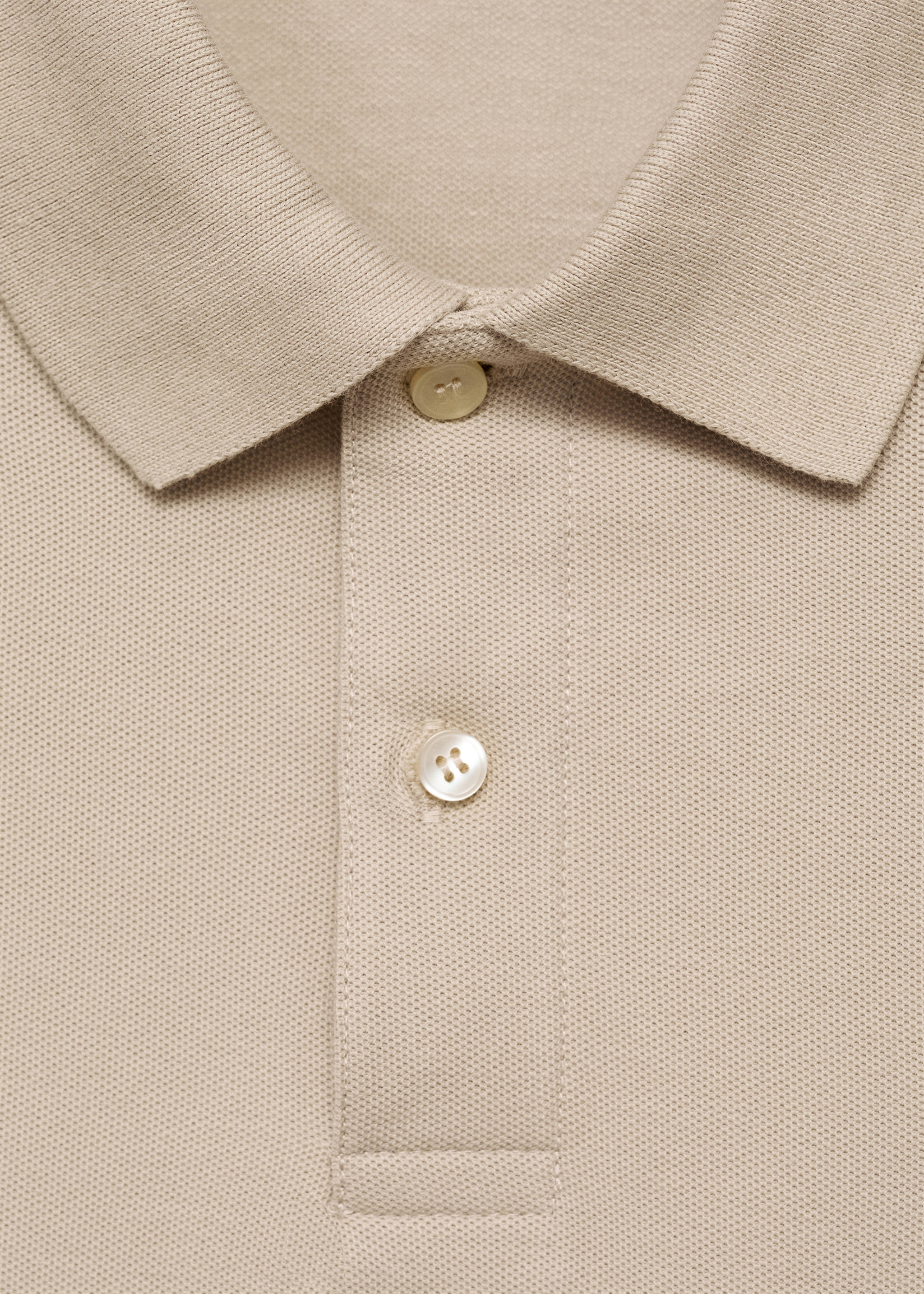 Regular-fit cotton piqué polo shirt - Details of the article 8