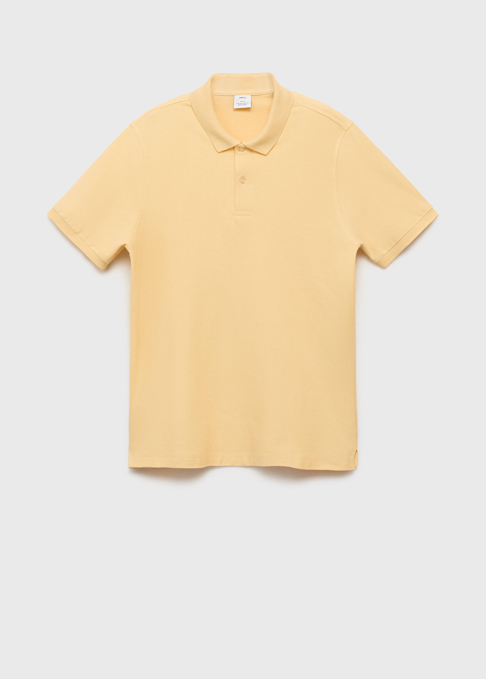 Regular-fit cotton piqué polo shirt - Article without model