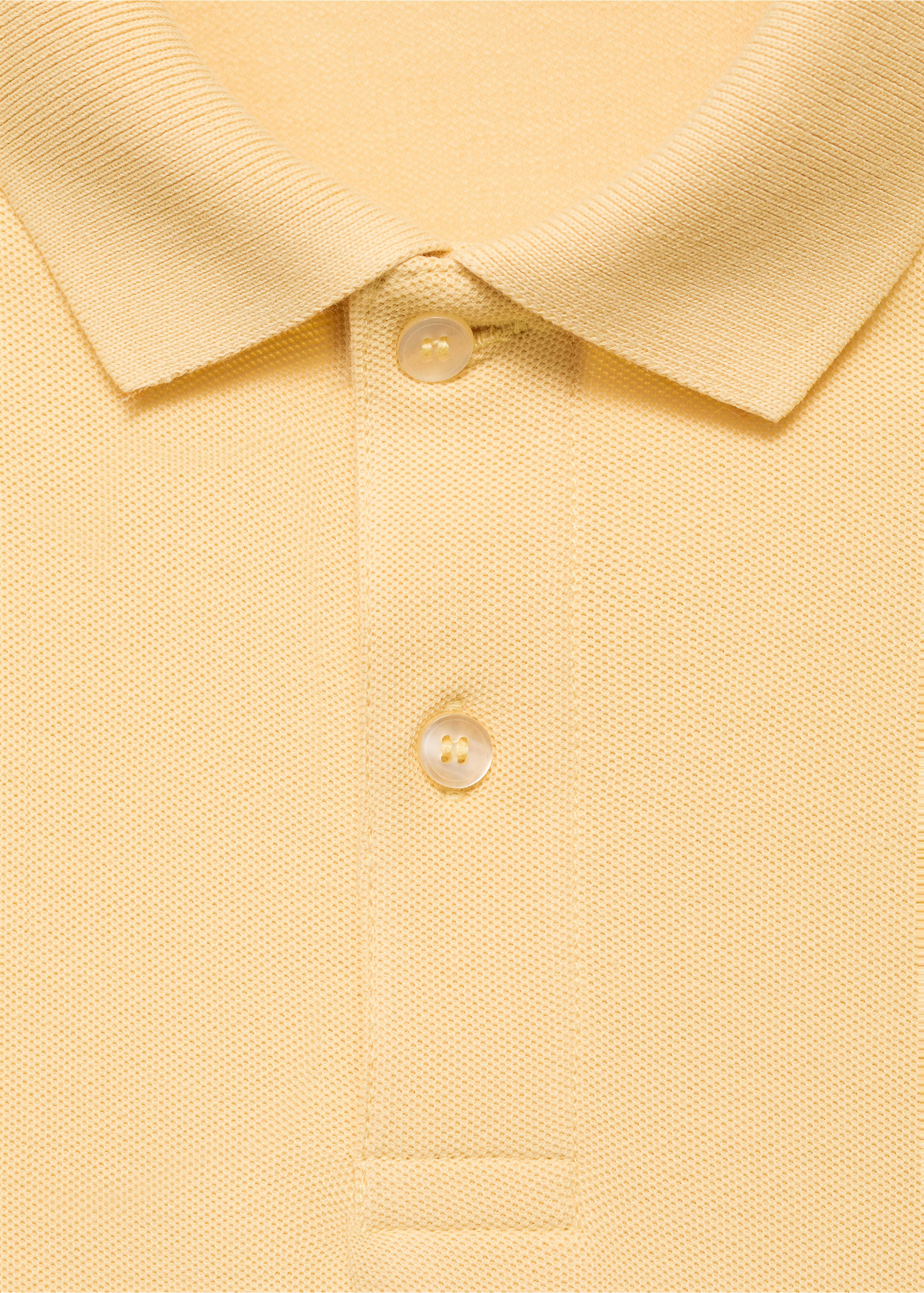 Polo regular fit algodón piqué - Detalle del artículo 8, Amarillo. Ref: 17051273-00.
