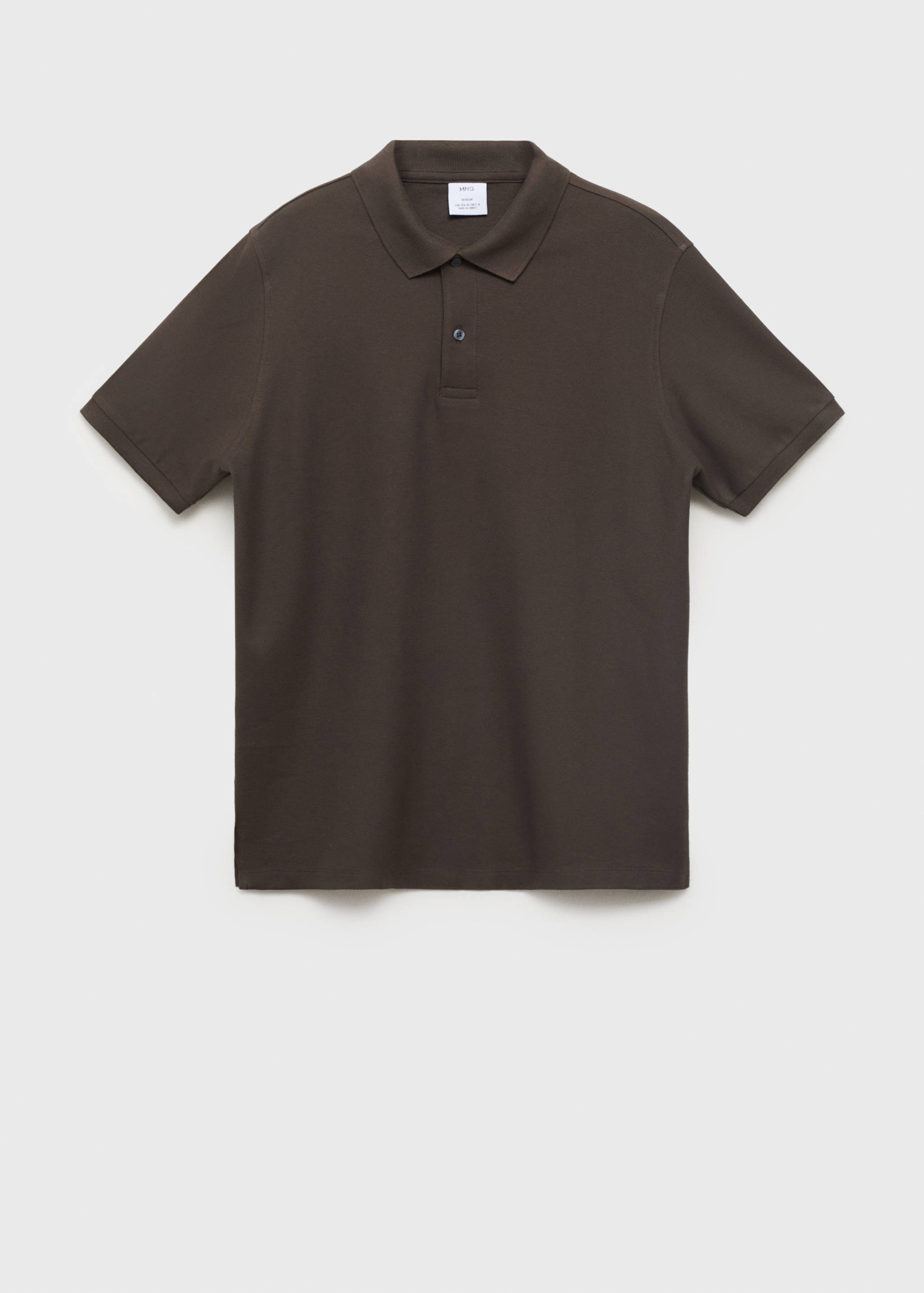 Regular-fit cotton piqué polo shirt - Article without model
