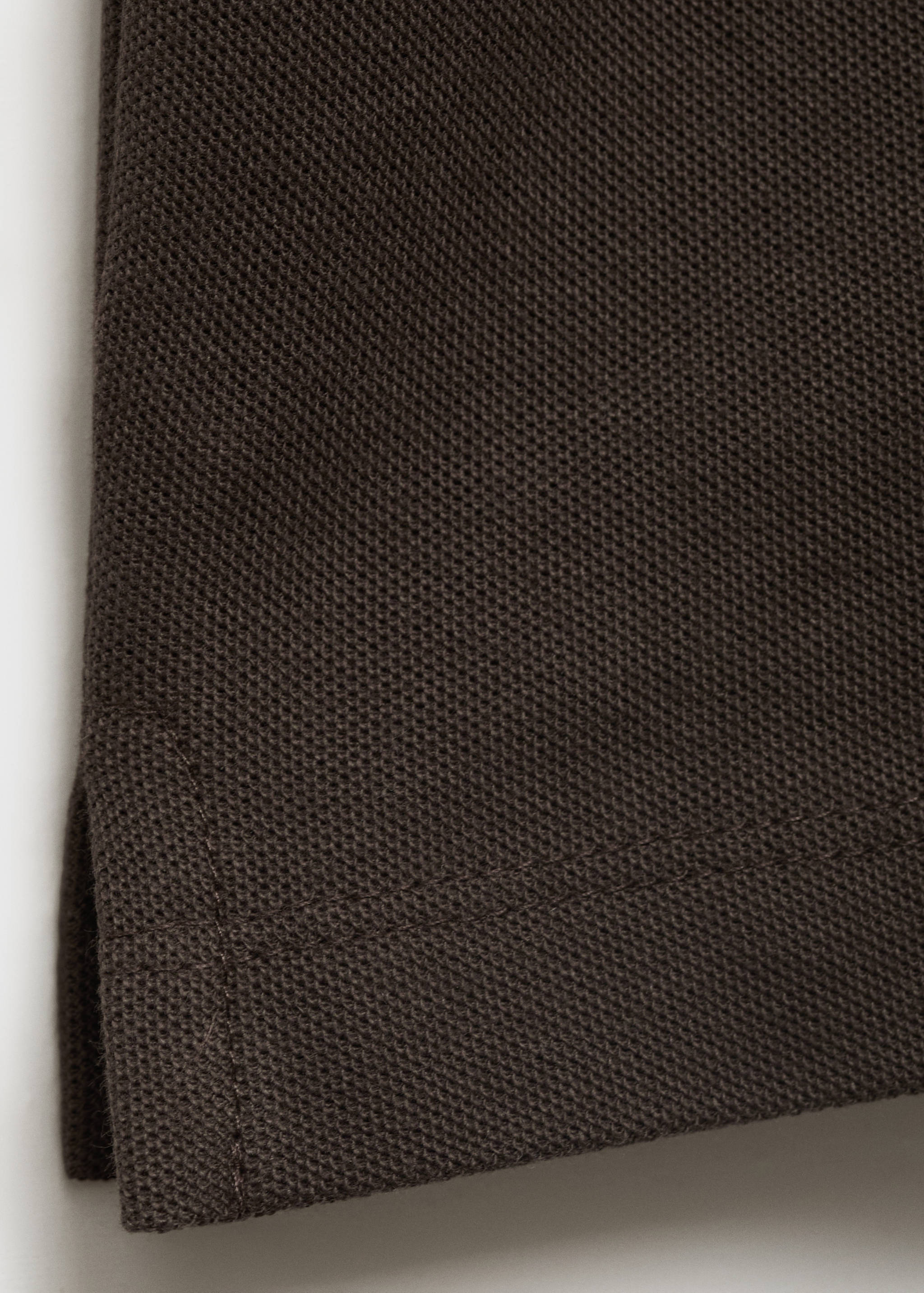 Regular-fit cotton piqué polo shirt - Details of the article 0