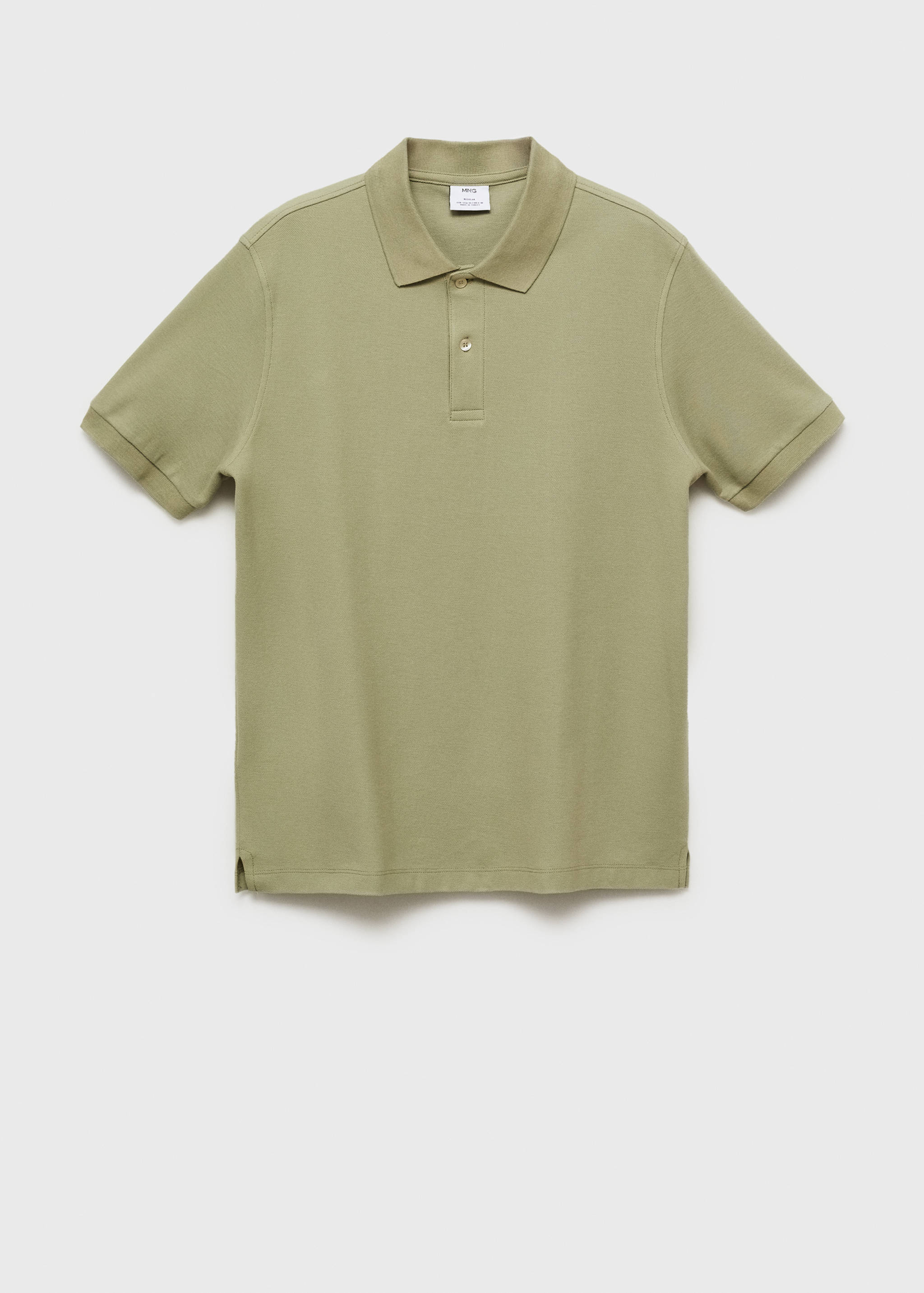 Regular-fit cotton piqué polo shirt - Article without model